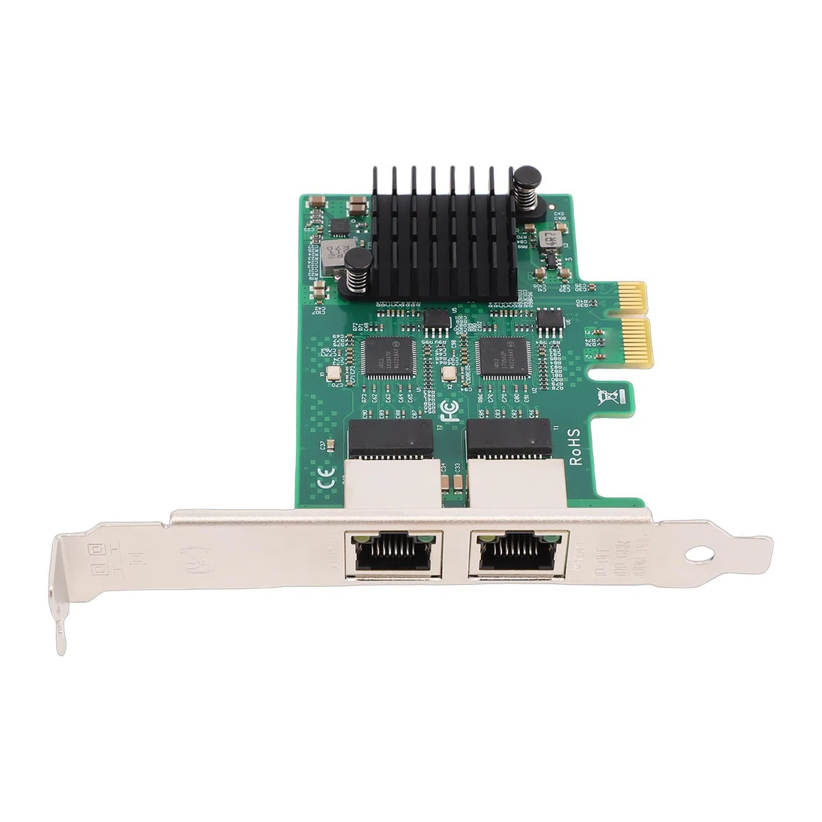 Ausla Carte Réseau Gigabit Double RJ45, I210AT