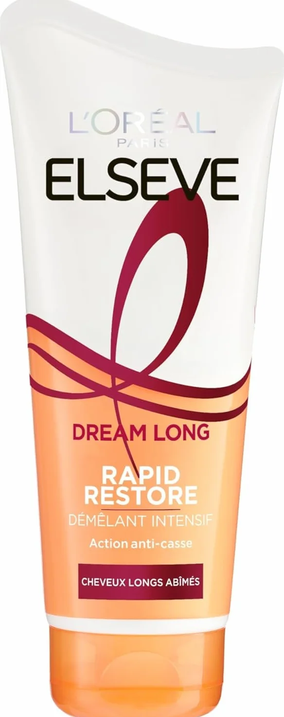 L’ORÉAL PARIS Elseve Dream Long Après-Shampooing Intensif Rapid Restore Cheveux Longs Anti-Casse Acidé Aminé Huile de Ricin 180 ml