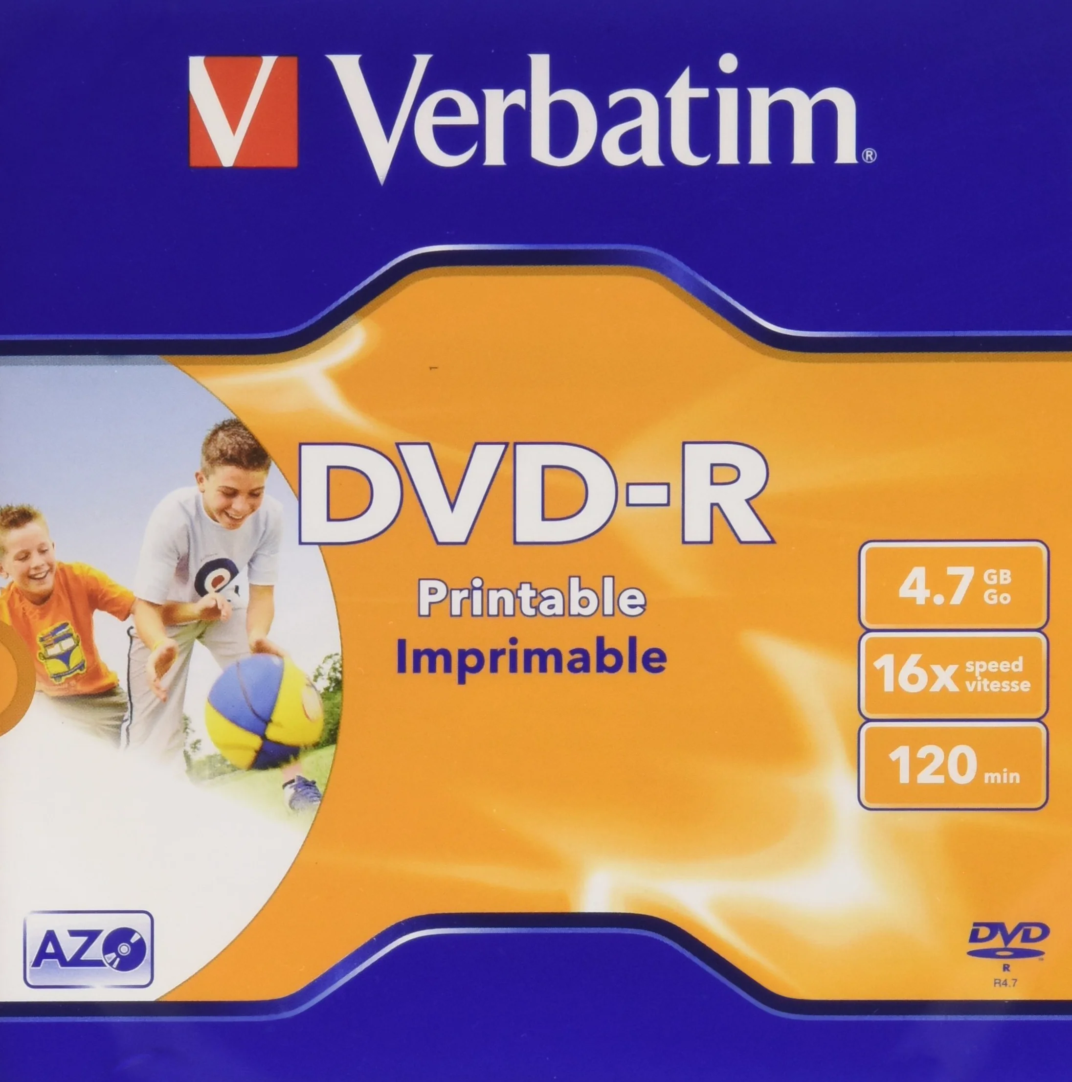 Verbatim DVD-R 4,7 Go Imprimable Couche Unique