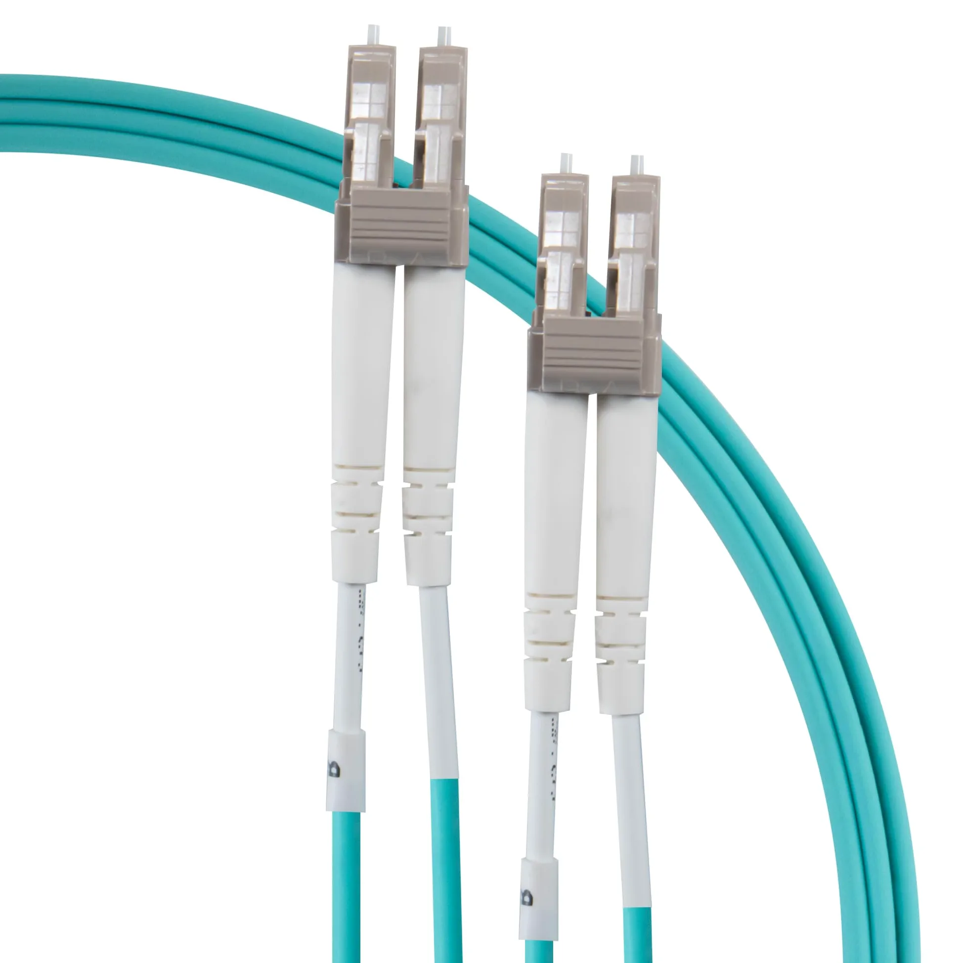 SeKi Câble à fibre optique Duplex LC/UPC vers LC/UPC mâle 30 m 50/125 μm OM3 Câble patch fibre optique LSZH, turquoise, multimode