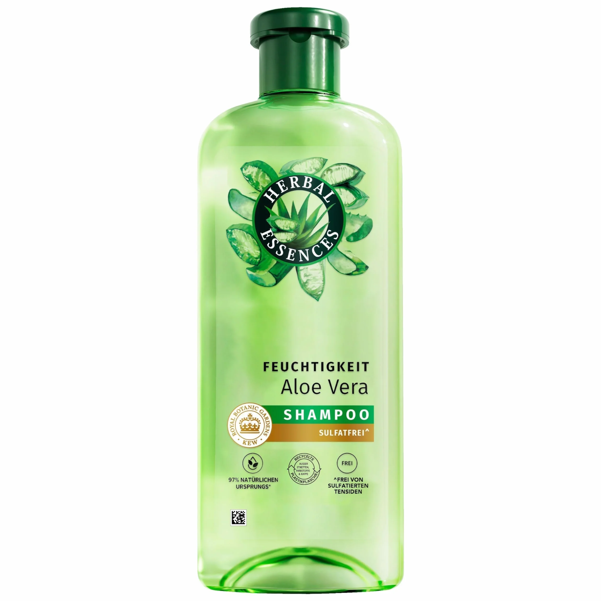 Herbal Essences Shampooing hydratant aloe vera jasmin 350 ml cheveux secs sans silicone sans sulfates