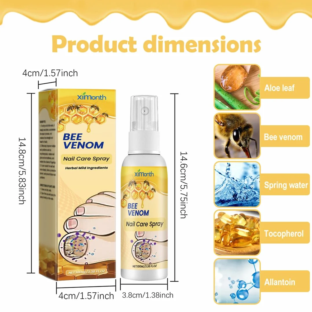 Spray Soin des Ongles 100 ml - Sérum Ongles et Pédicure, Protection et Réparation