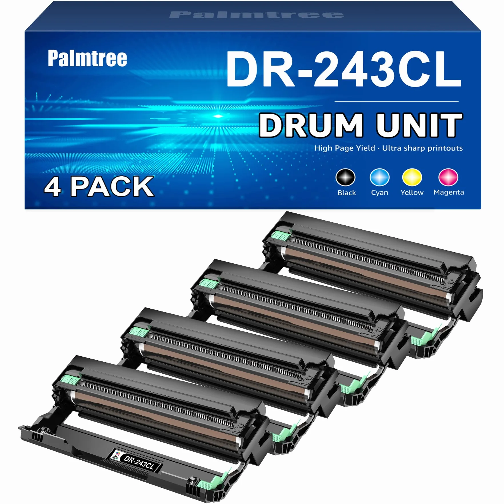 Tambour Compatible Brother DCP-L3510CDW MFC-L3710CW Lot de 4 Noir Cyan Magenta Jaune