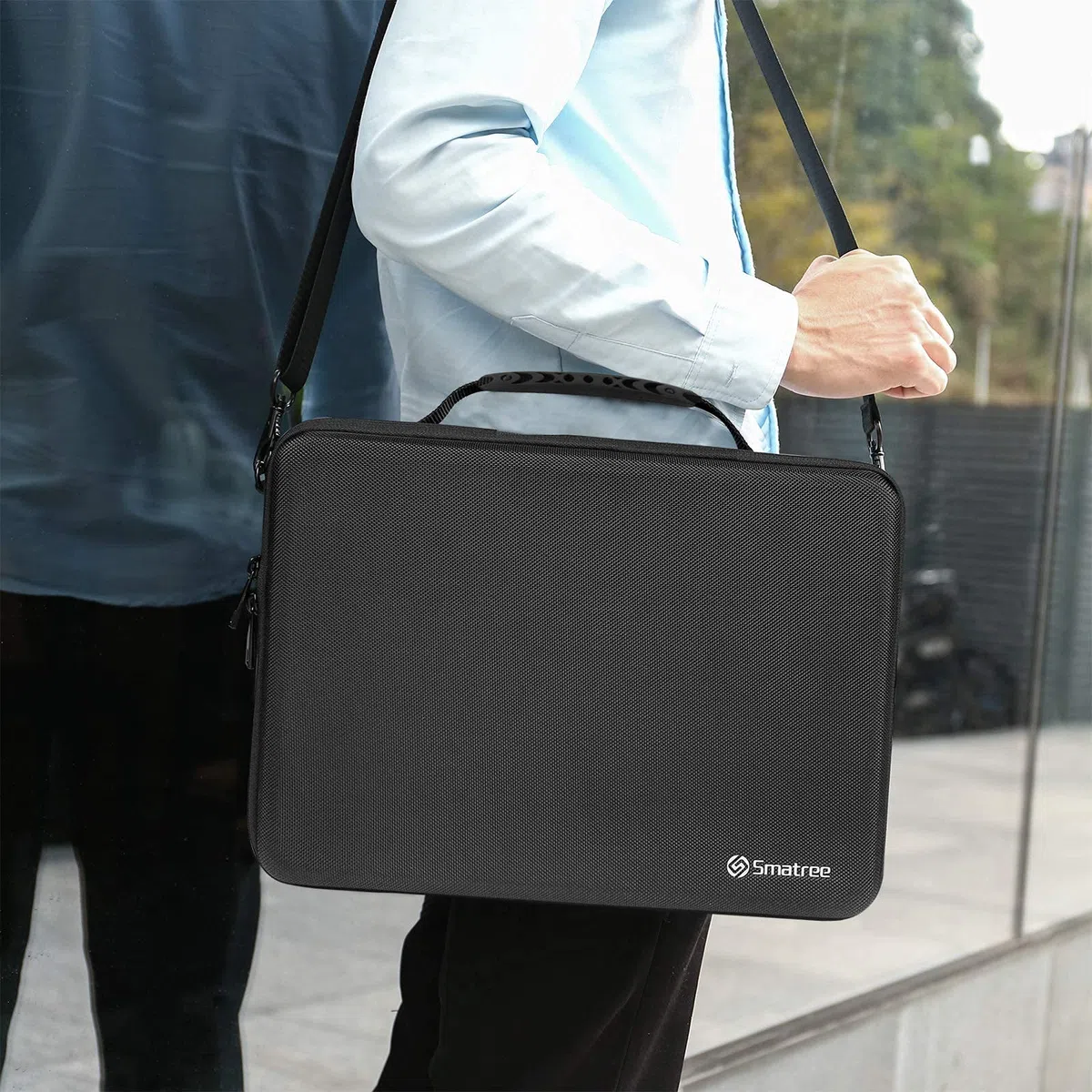Smatree Étui Rigidepour Ordinateur Portable, Sacoche de Transport pour 13-13,3 pouces MacBook Pro/ MacBook Air/ 13,5" Surface Laptop 4/3/2, Sac à Bandoulière