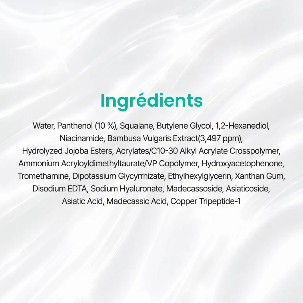 PURITO Mighty Bamboo Panthenol Cream 3.38 fl oz Post-Acne Moisturizer Silicone-Free Non-Comedogenic Vegan Korean Skincare