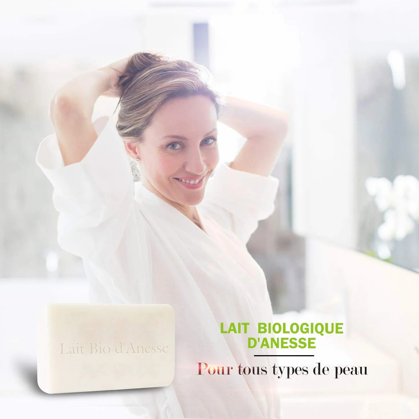 Savon au Lait Bio d'Anesse 100% Naturel Anti ride Anti Acné 2x100g