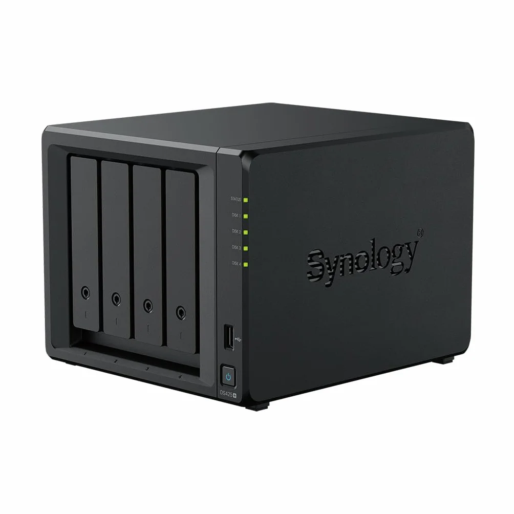 Synology DS425+ 24TB Bundle Western Digital WD Red Plus 4 Baies Desktop NAS Intel Celeron J4125 2Go DDR4