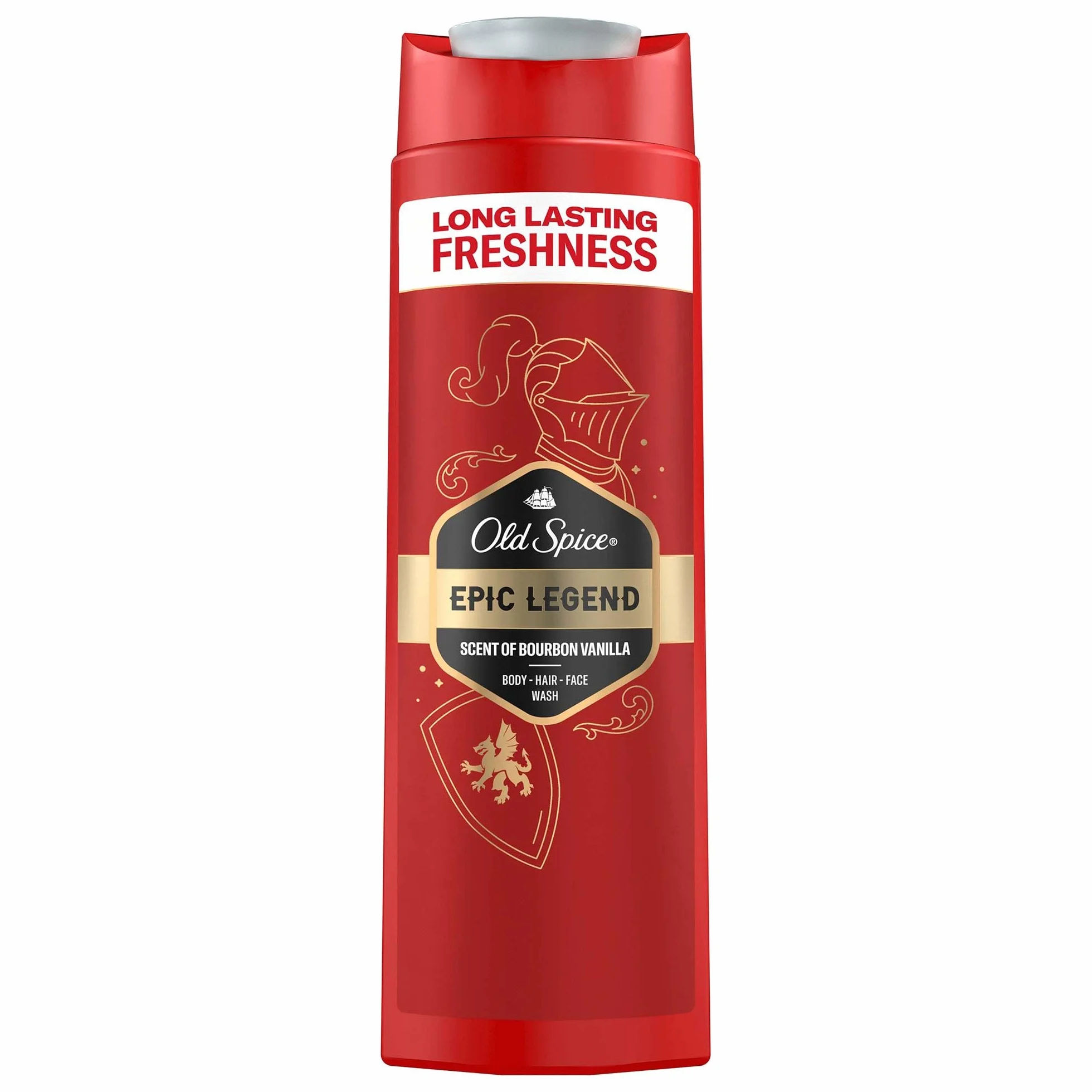 Old Spice Epic Legend Gel douche 3 en 1 pour homme 400 ml cheveux visage corps fraîcheur longue durée