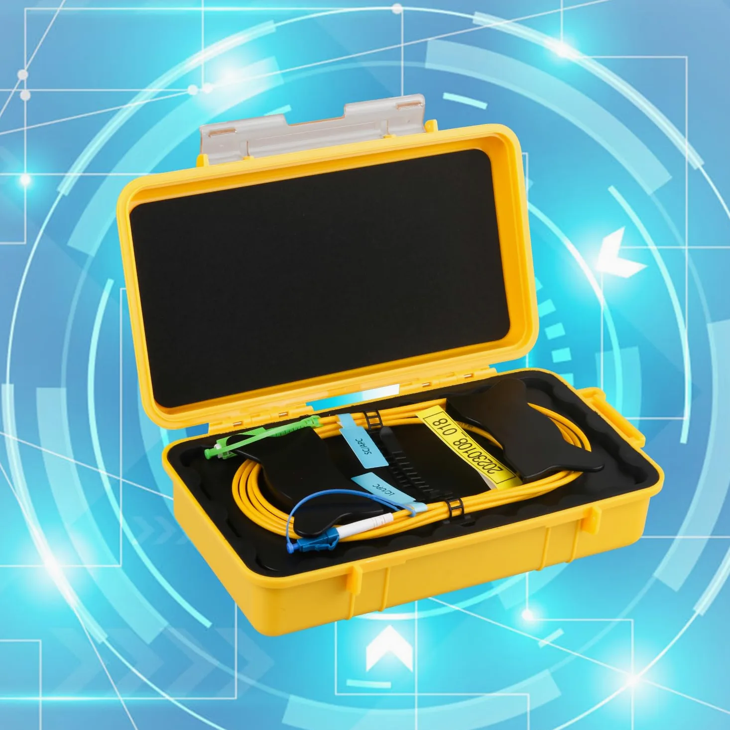 OTDR Launch Cable Box SC/APC-LC/UPC monomode SM (9/125) Extension Cord OTDR Dead Zone Eliminator Testeur de fibre optique (500 m)