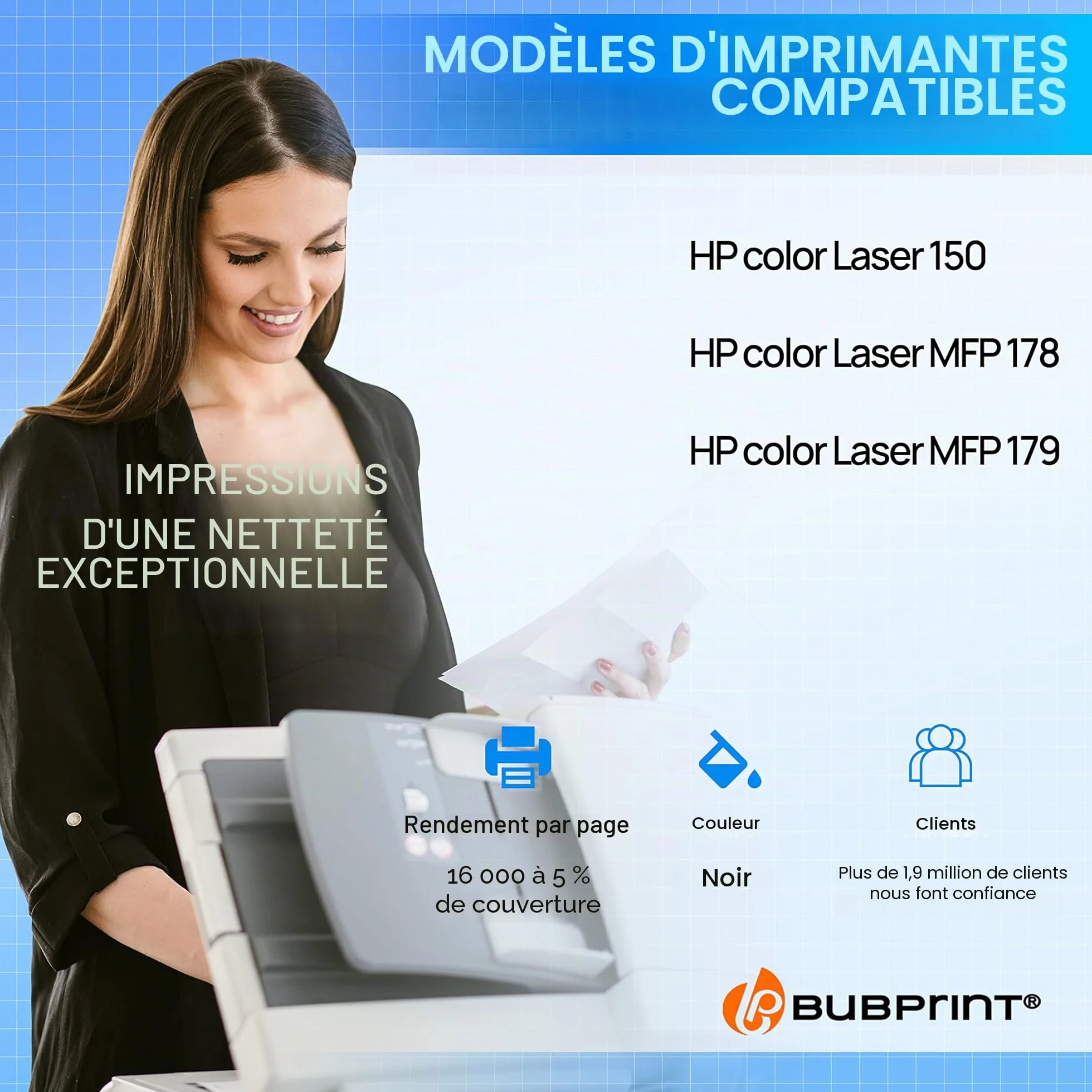 HP 120A W1120A Toner Cartridge Compatible for Color Laser 150a 150nw 150 MFP 178nw 179fnw 16000 Pages