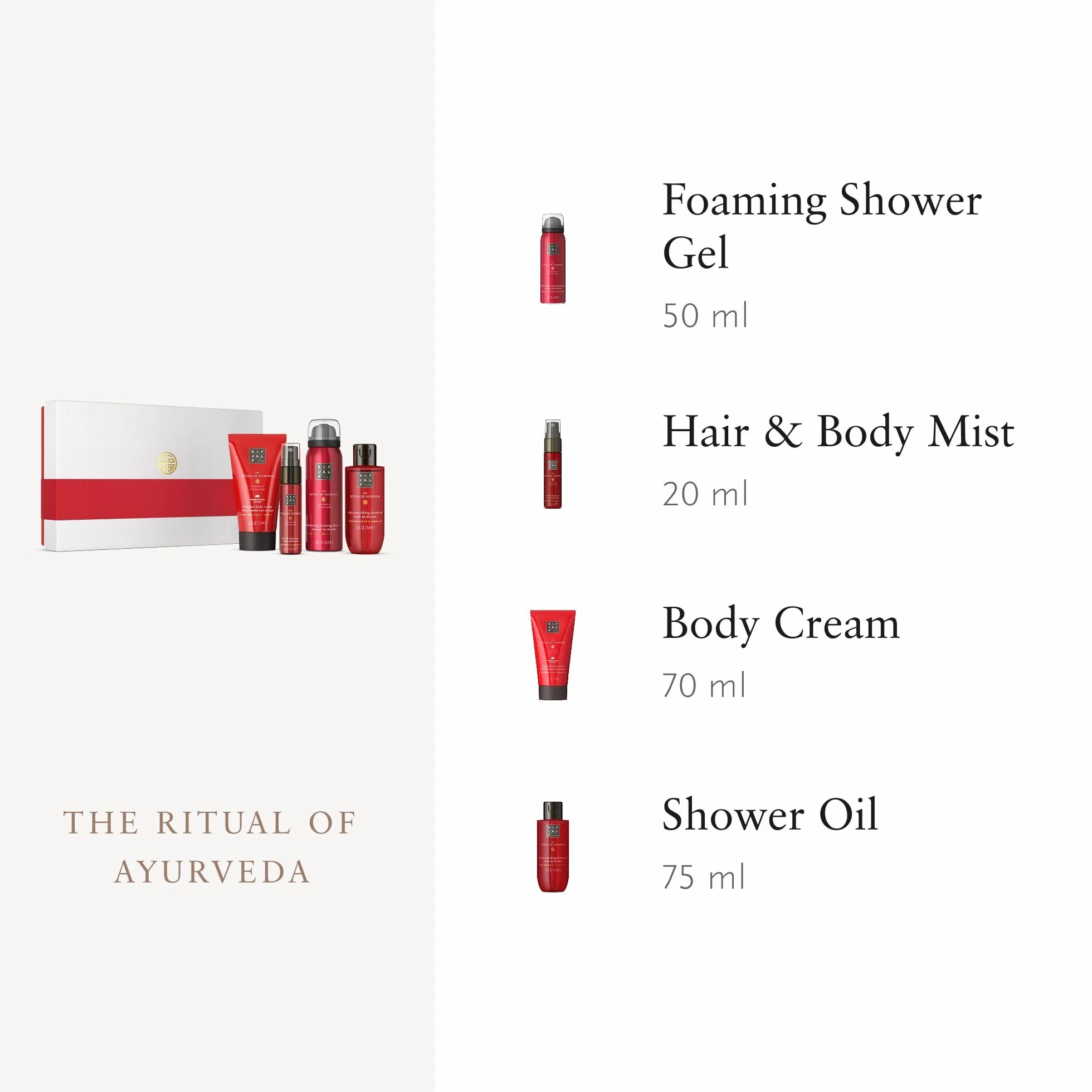 RITUALS Le Ritual of Ayurveda Coffret Cadeau Rose Indienne Huile d'amande Douce Parfum Équilibre