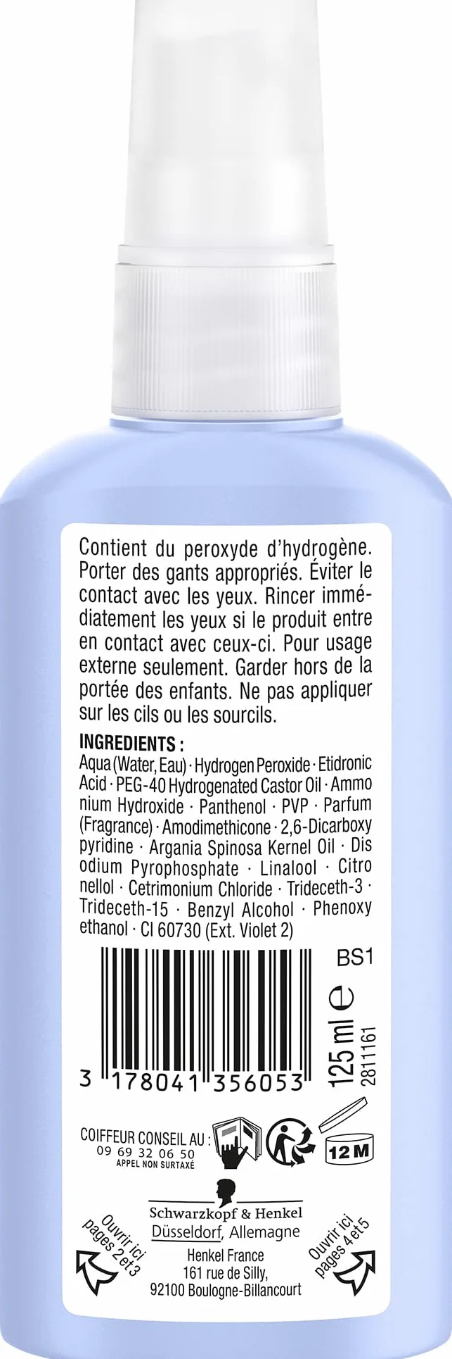 Schwarzkopf Nordic Blonde Spray éclaircissant S1 125 ml