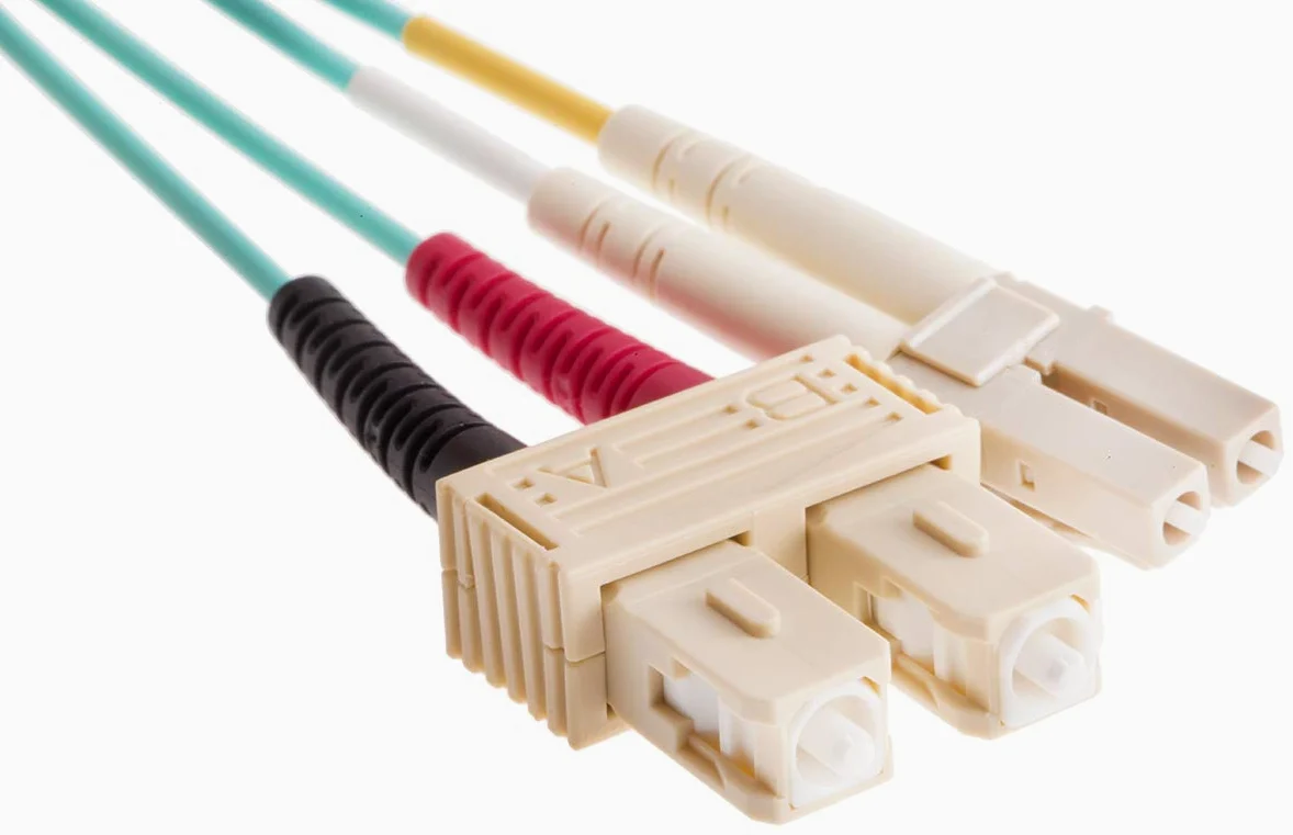 RS PRO Câble à fibre optique LC SC Multicolore 2 m Bleu 900 μm