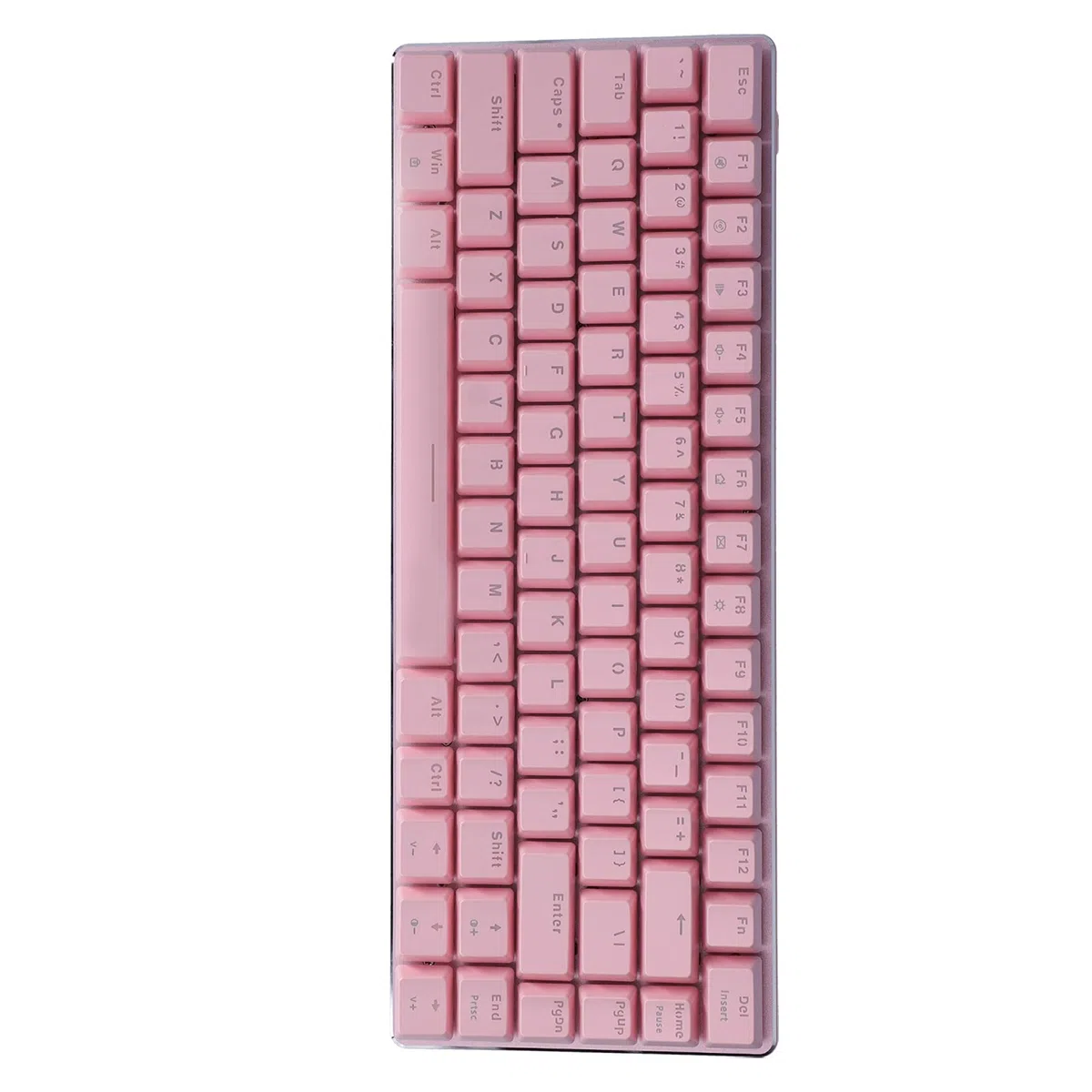 Ausla Clavier USB 82 Touches Type-C, Rétroéclairage Blanc Mécanique