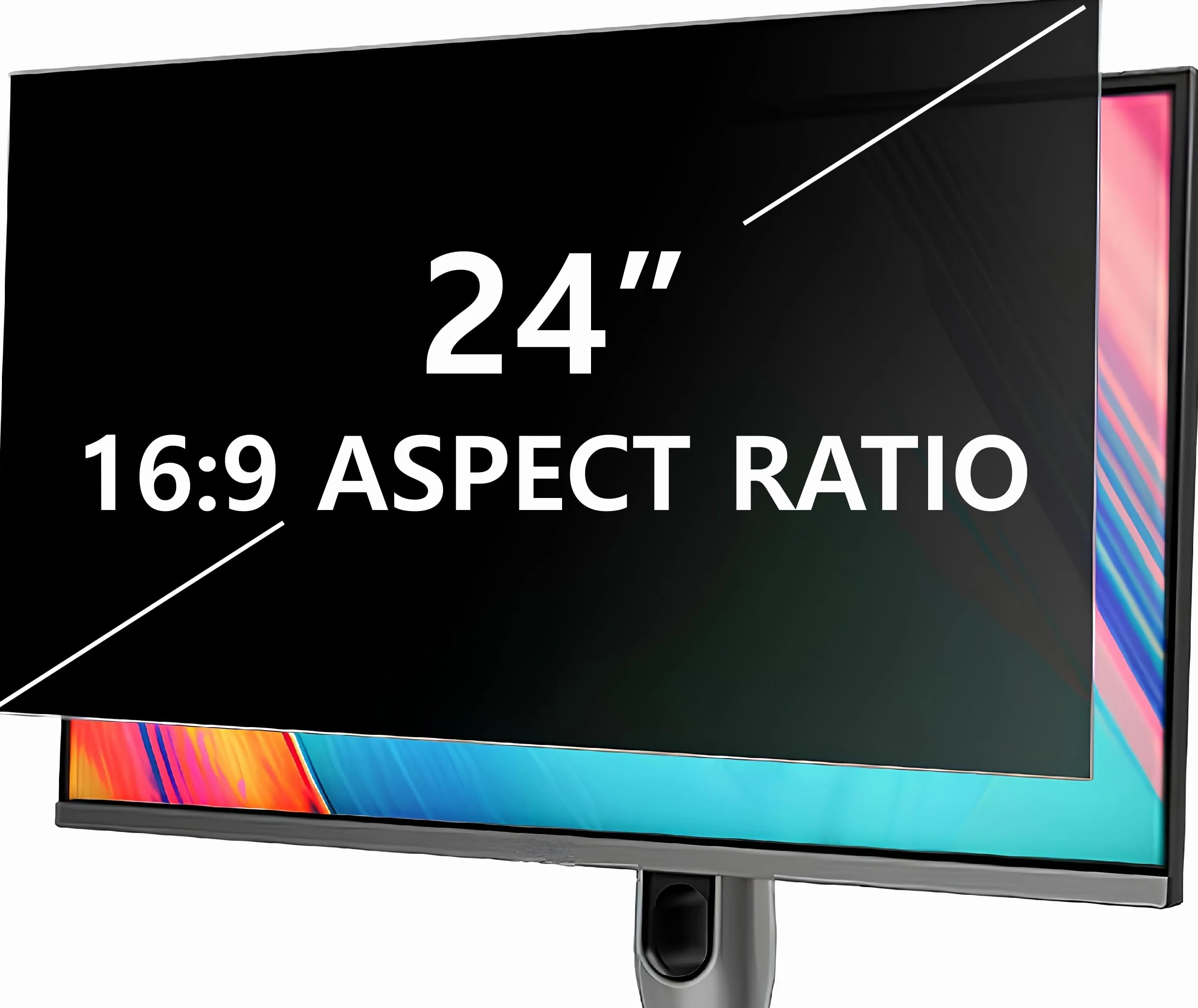 Écran de confidentialité 24 Pouces Moniteur Large 16:9 Filtre Protection Yeux