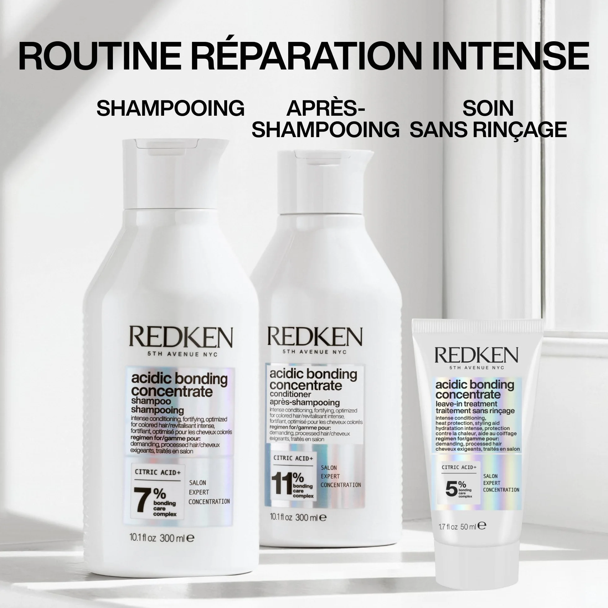 REDKEN Soin Sans Rinçage Réparateur Thermo-Protecteur Cheveux Abîmés Acidic Bonding Concentrate