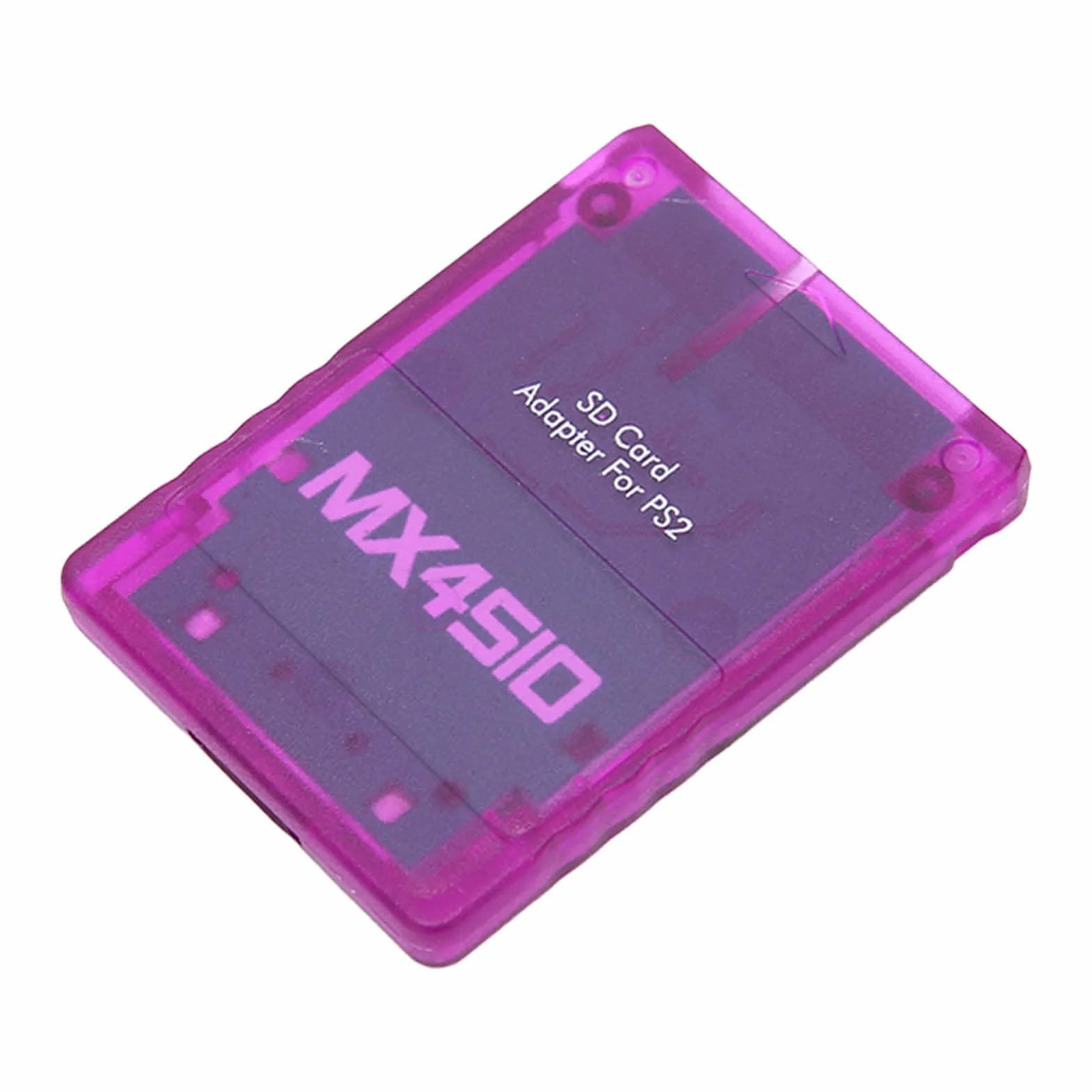 Adaptateur de Lecteur de Carte MX4SIO SIO2SD ABS Violet Translucide pour Extension Mémoire OPL