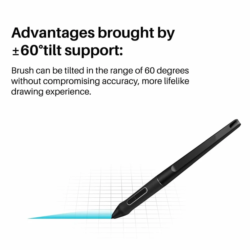 Stylo Plume Huion PW517 compatible Kamvas 13, Pro 24, 22, 22 Plus - 8192 Niveaux de Pression Sans Batterie