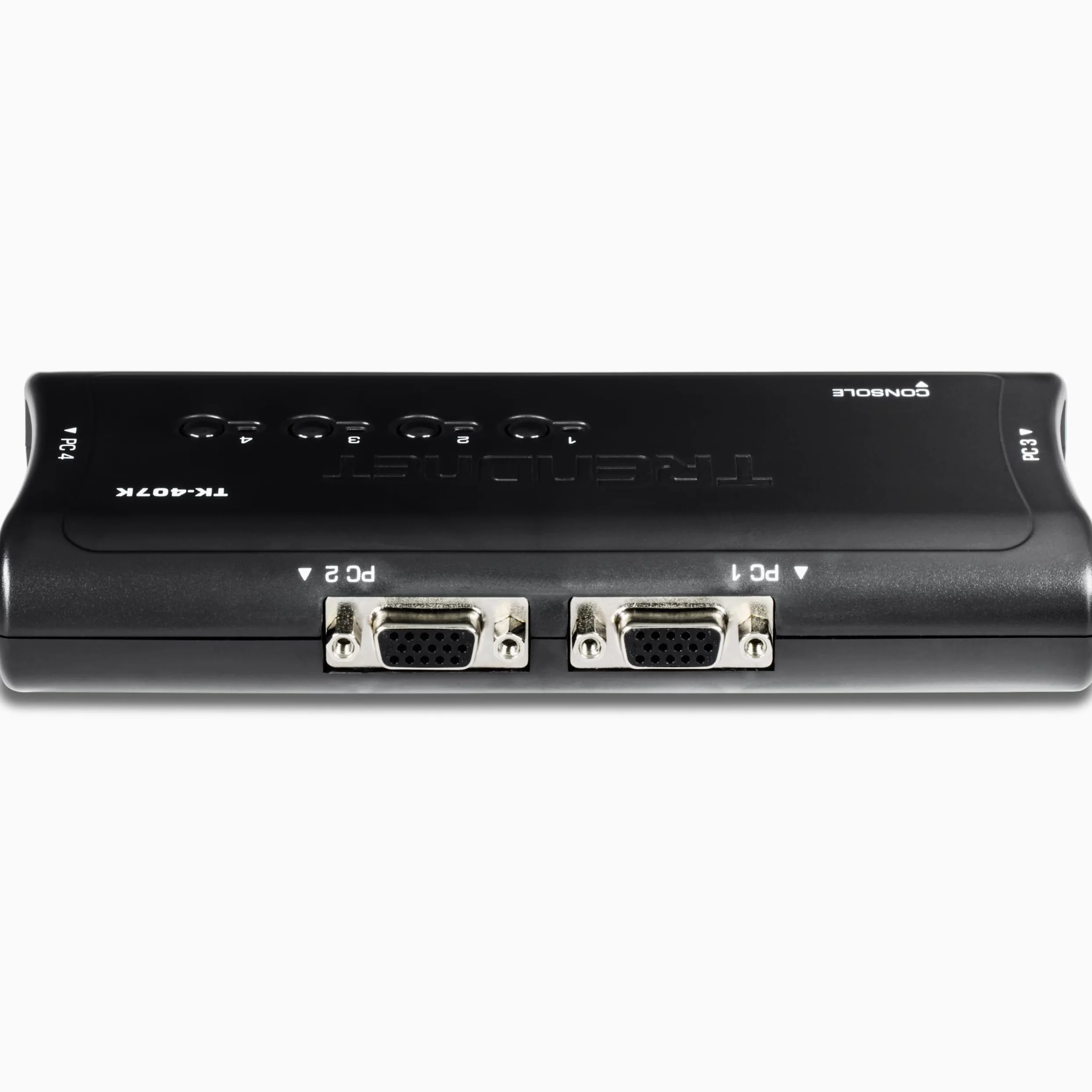 TRENDnet, TK-407K, Kit de commutateur KVM USB à 4 ports connexions VGA et USB, résolution 2048 x 1536, câblage inclus, contrôle jusqu'à 4 ordinateurs