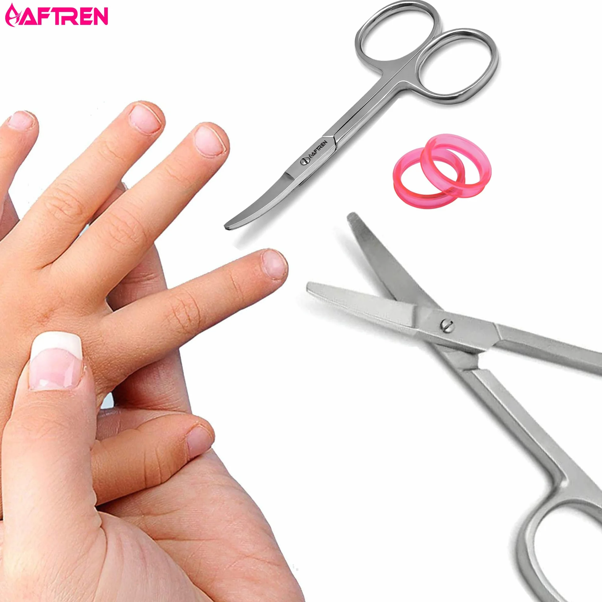 Ciseaux à ongles bébé Coupe-ongles sécurité acier inoxydable