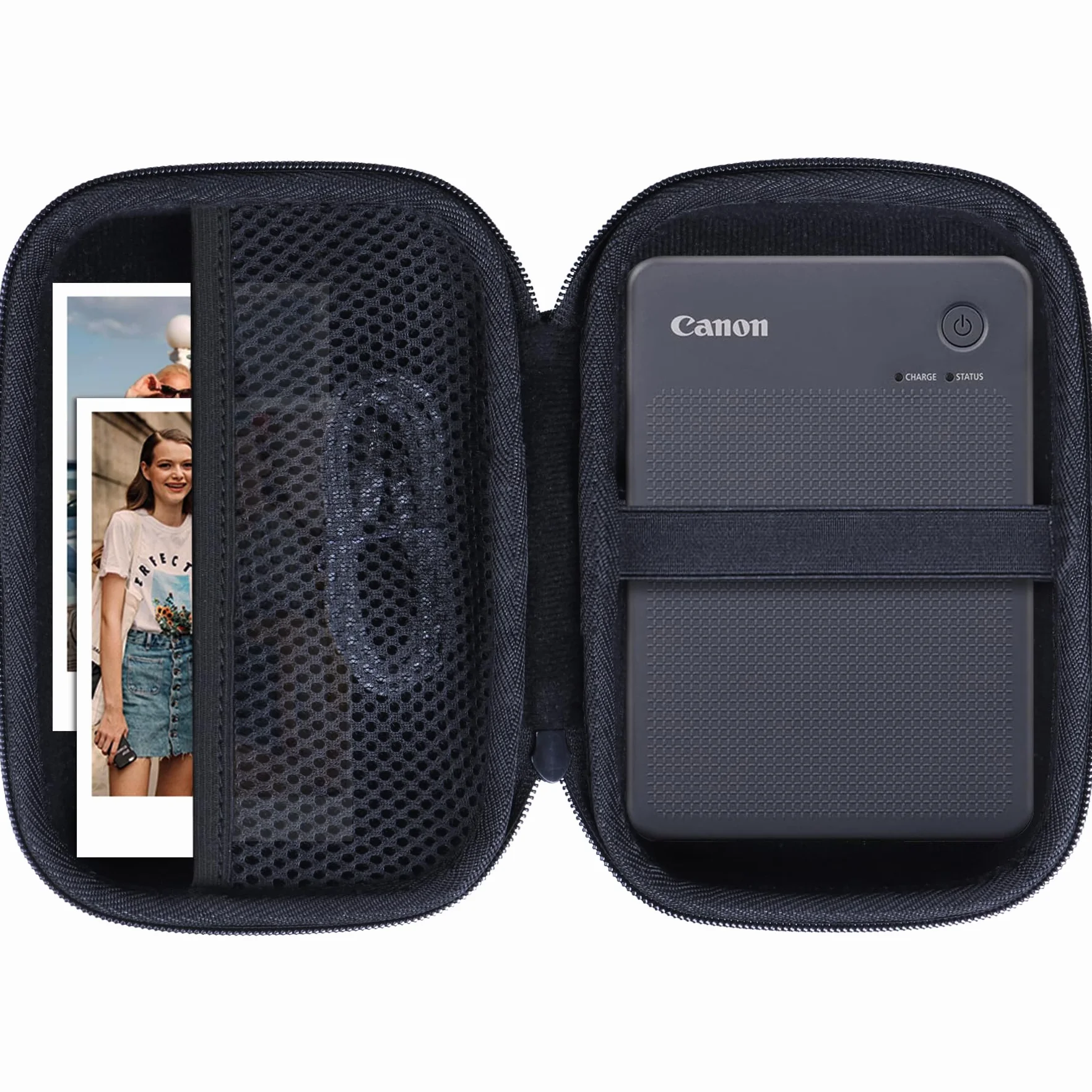 Lebakort Dur Étui Housse Cas Compatible avec Canon SELPHY QX20 / SELPHY Square QX10 Portable Printer (Noir)