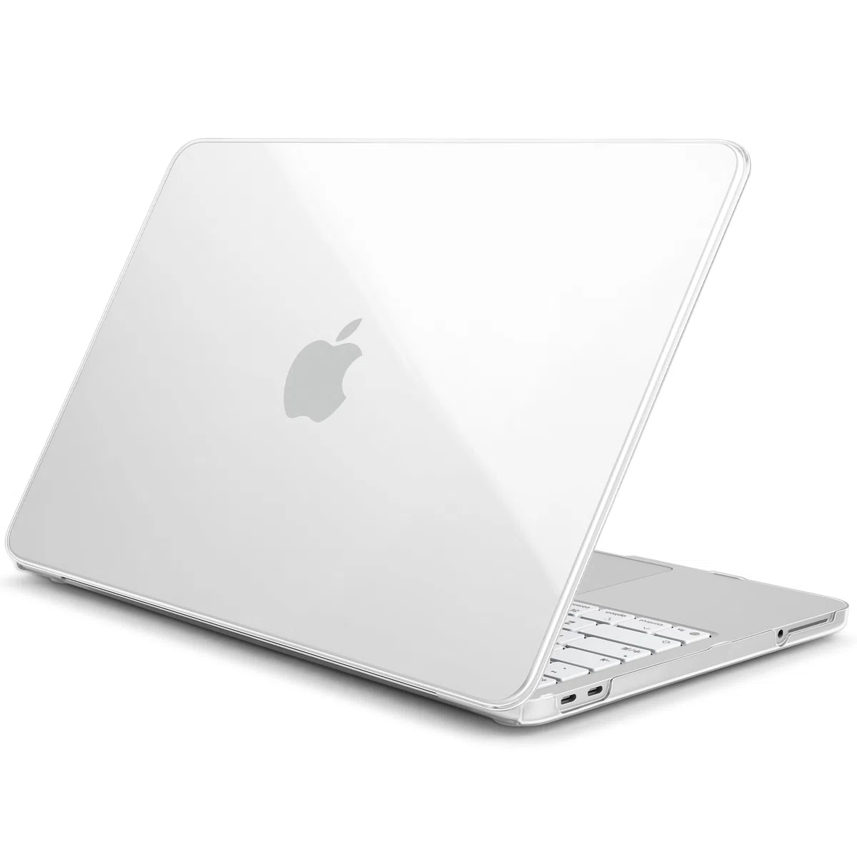 Batianda Coque transparente 4 en 1 pour MacBook Neo 13" version 2026, modèle A3404, coque rigide ultra fine haute transparence avec protection pour clavier, protecteur d'écran, adaptateur USB-C