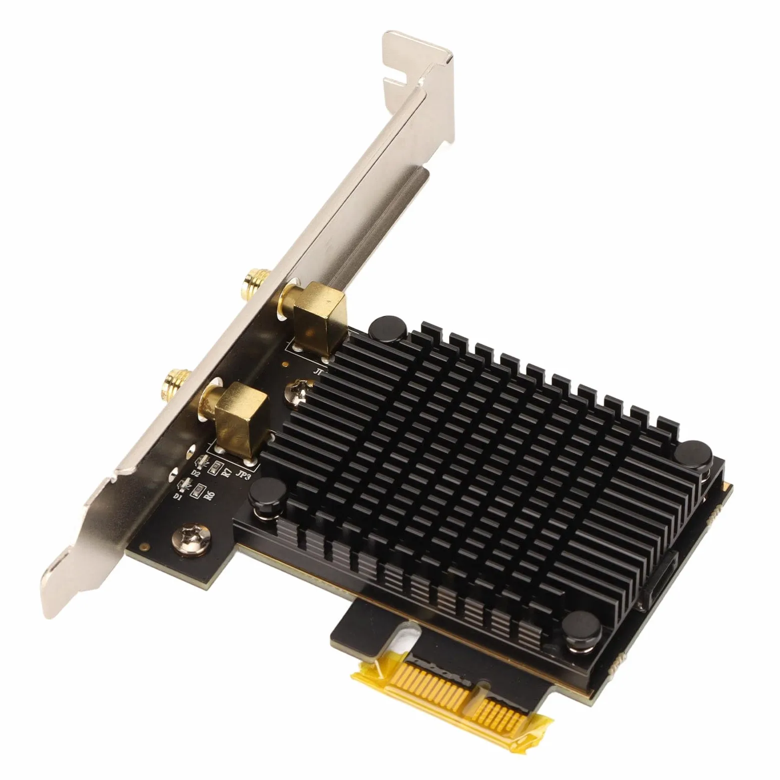 Semme Bande de Carte WiFi PCIE 5G 6G 5400Mbps avec Antenne 6dBi, MU MIMO, Faible Latence, Compatible avec 10/11
