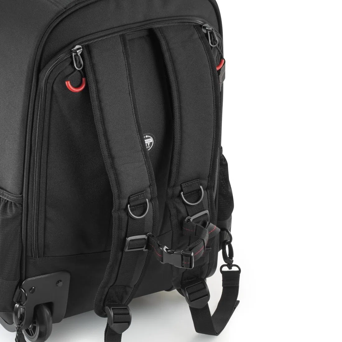 Hama Valise à roulettes pour appareil photo - Idéal comme bagage à main ou pour appareil photo - Rembourré - Housse de pluie - Compartiment amovible pour appareil photo - Compartiment en néoprène -
