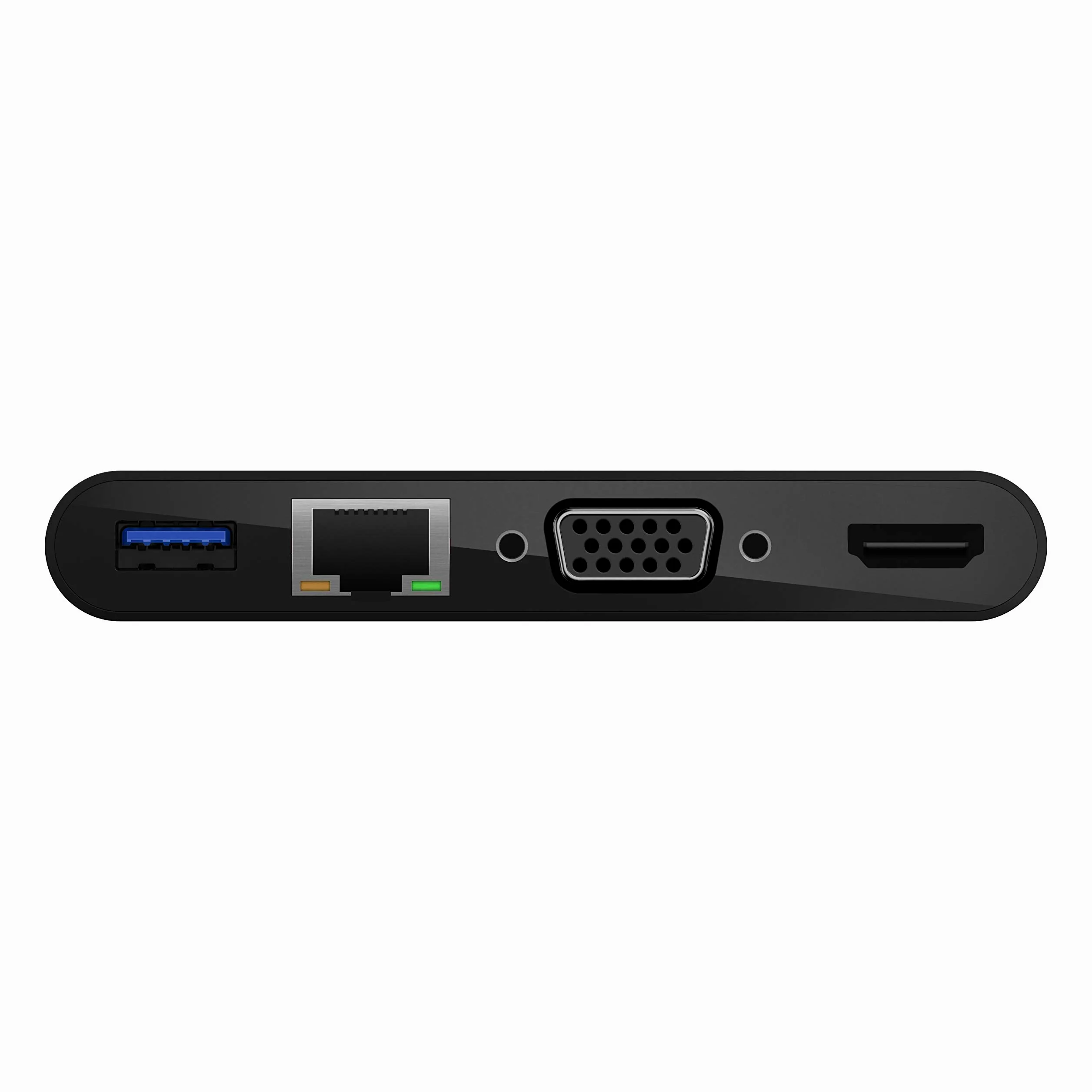 Belkin USB-C Multimedia Adapter (GBE, HDMI, VGA, USB-A), BLK