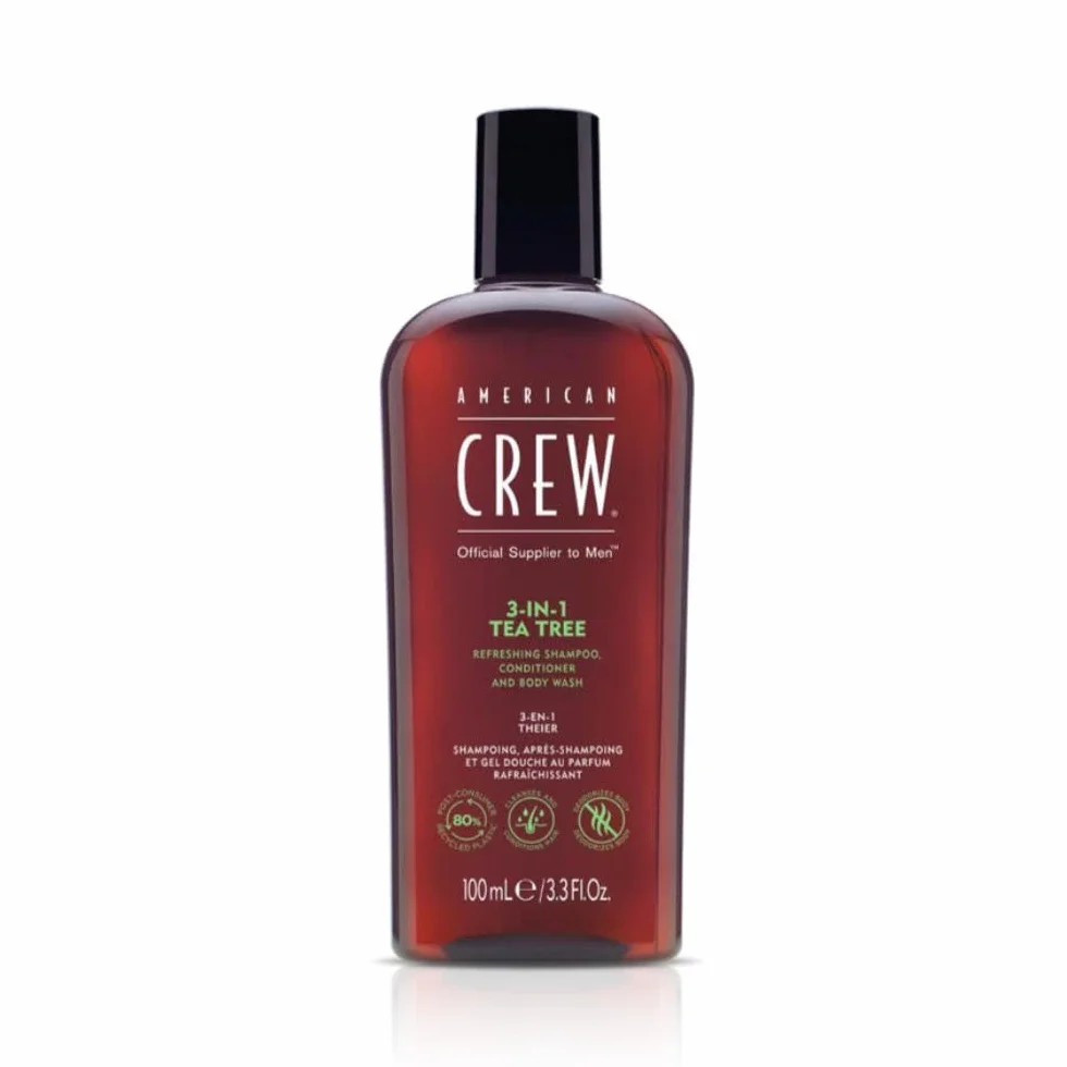 American Crew Shampoing 3 En 1 100ml Shampooing Après Shampoing Gel Douche Cheveux Corps