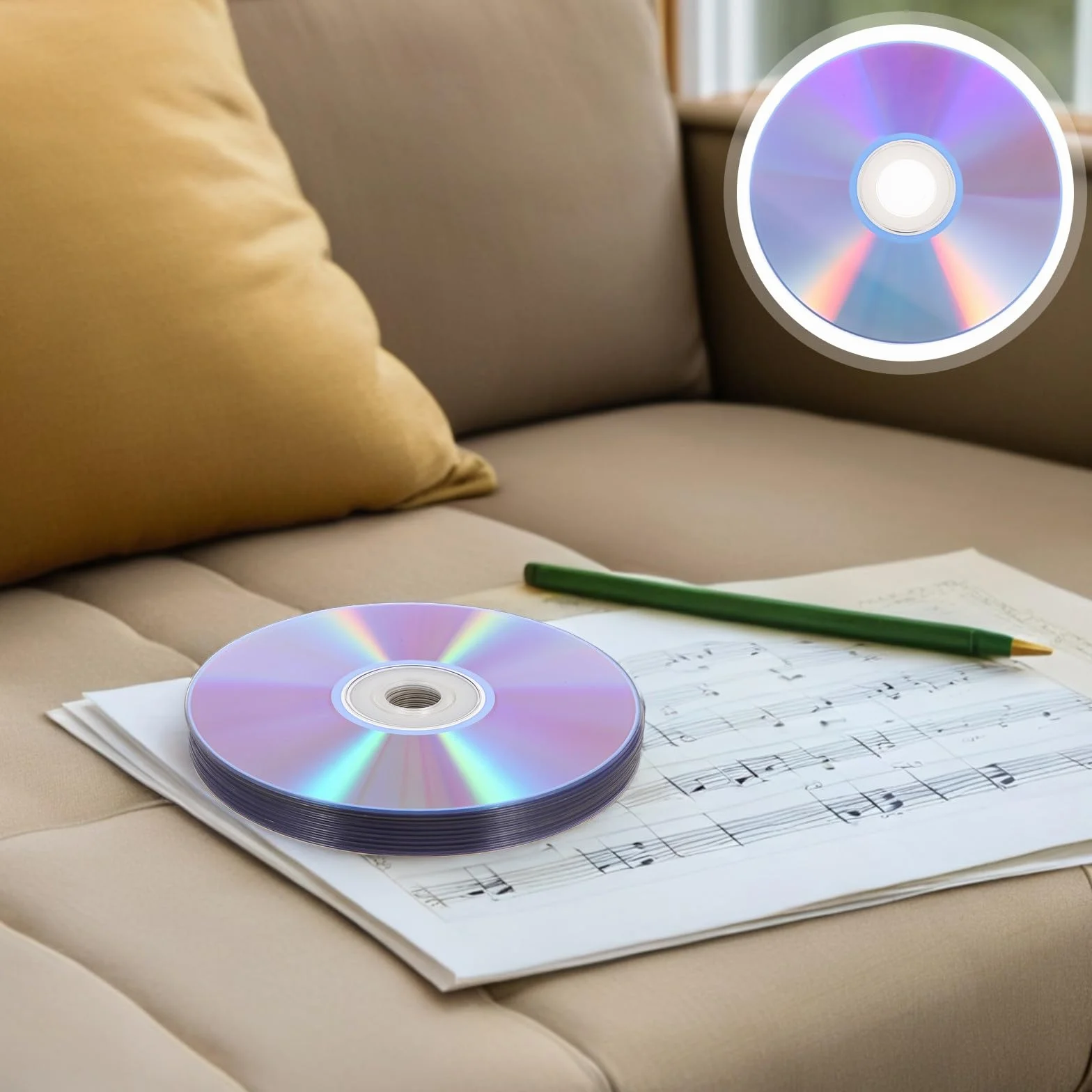 UKCOCO 10 Disques DVD-R Vierges Haute Capacité pour Stockage Vidéo