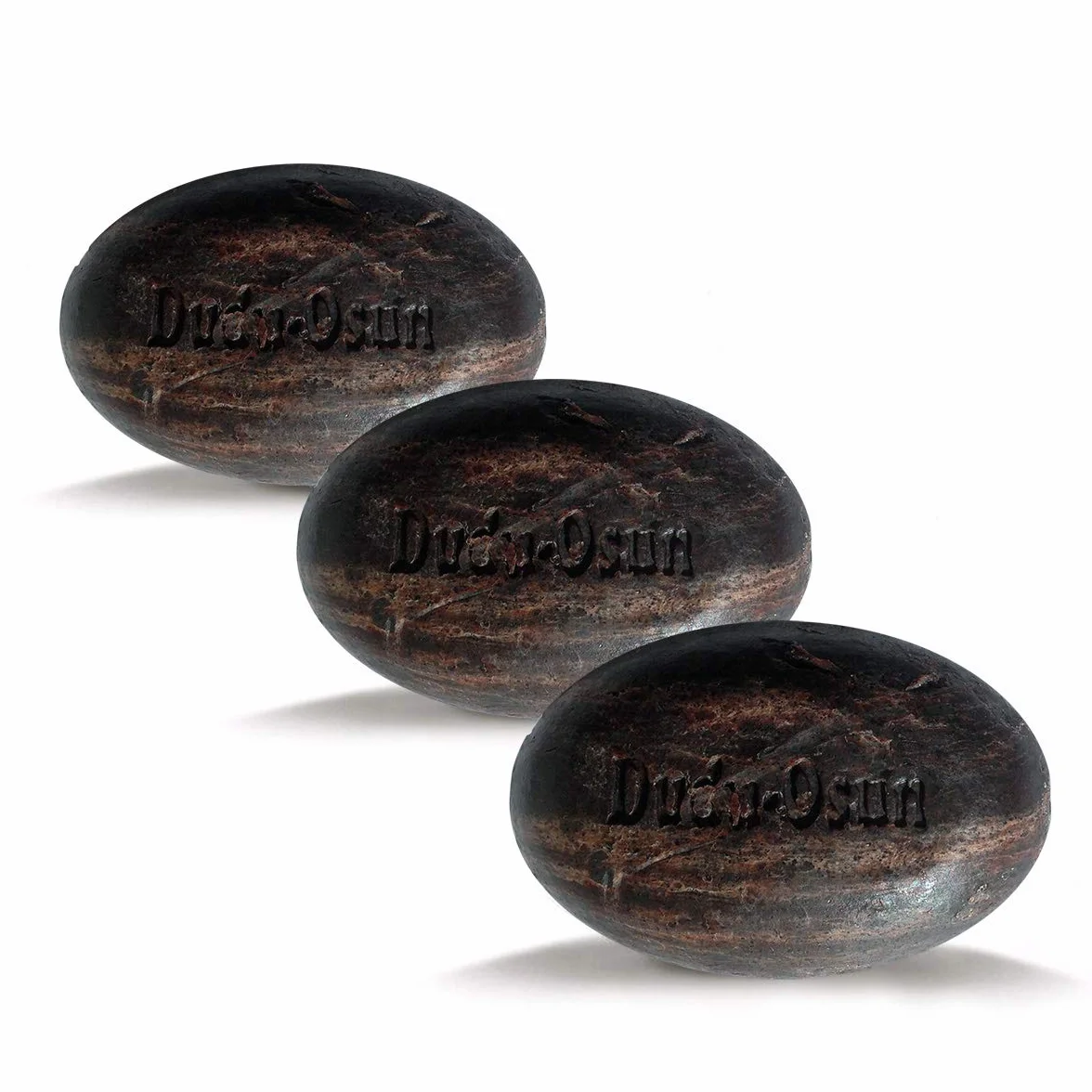 Dudu Osun Lot de 3 savons noirs d’Afrique, 150 g