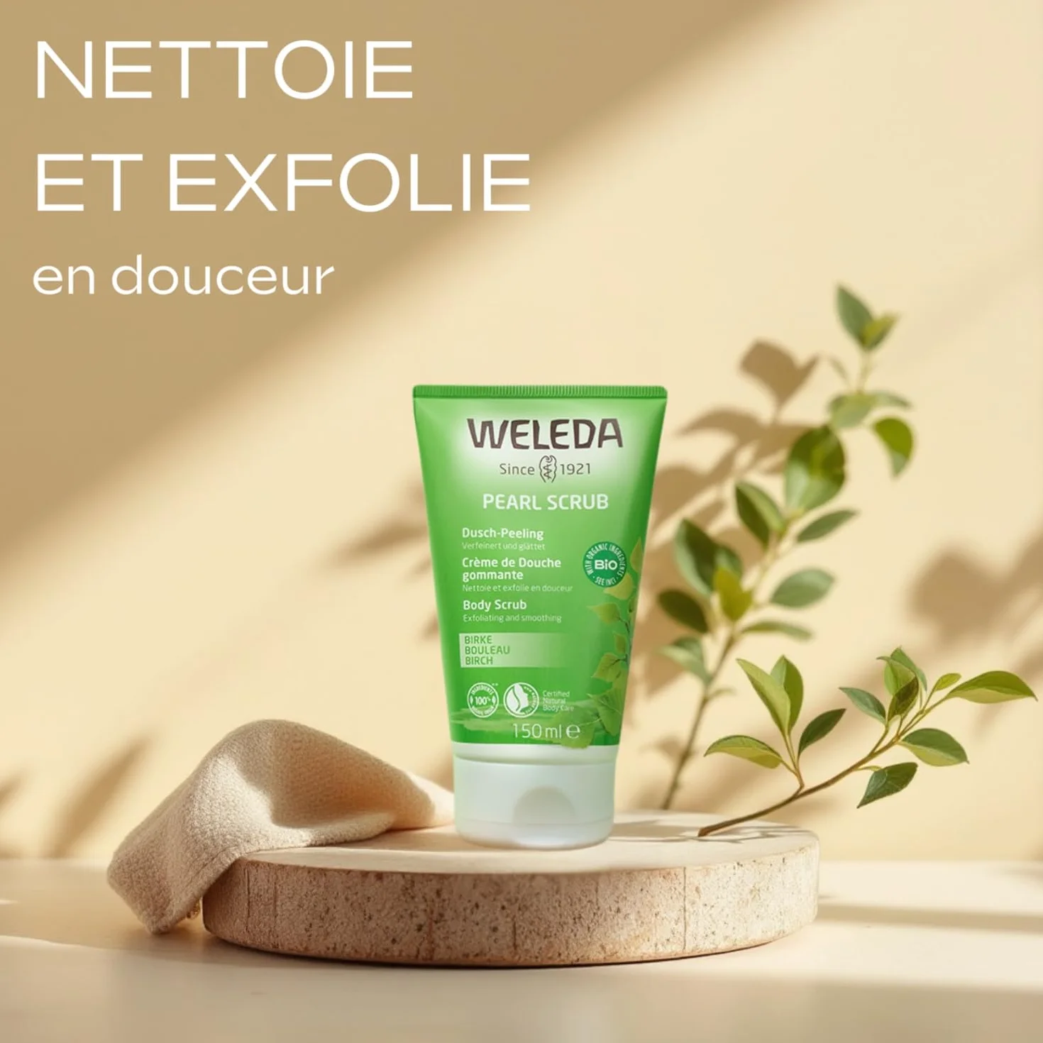 WELEDA Crème de Douche Gommante au Bouleau 150 ml