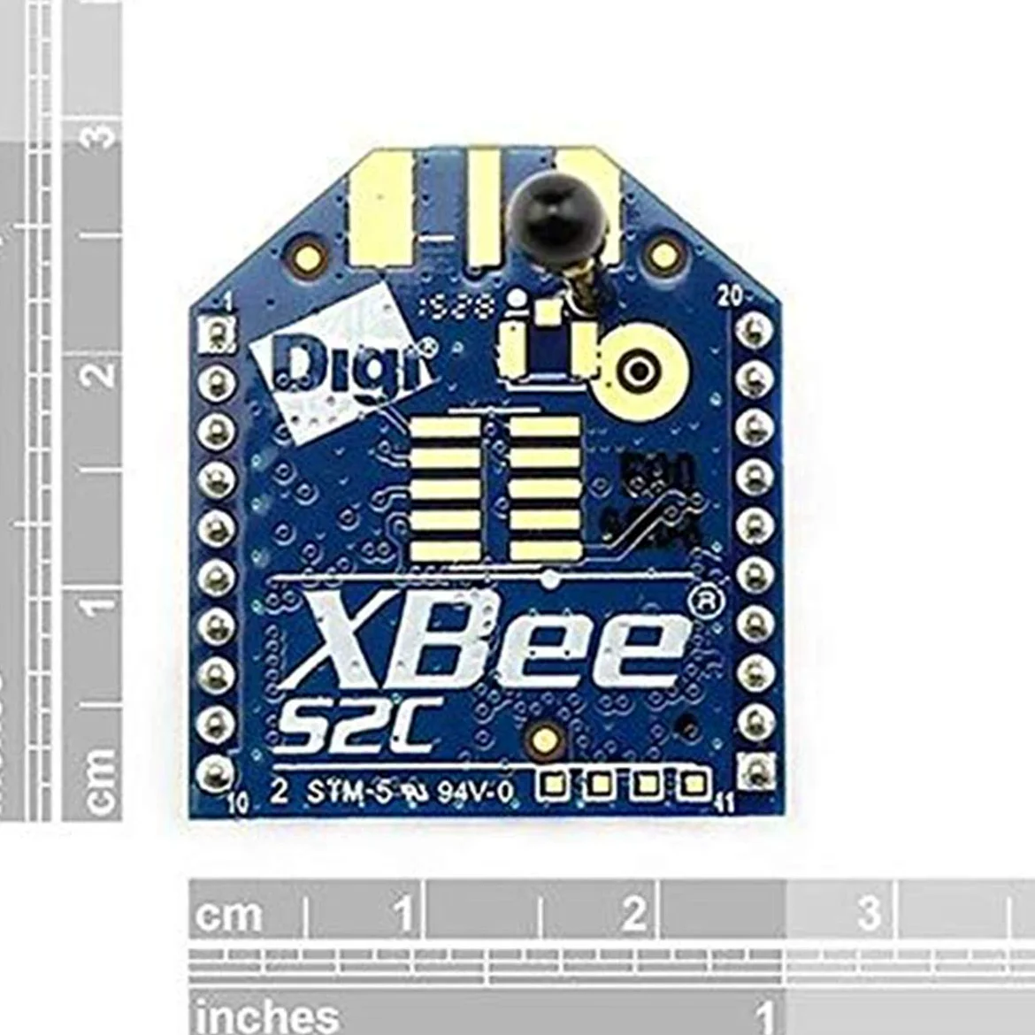 XBee S2 S2C Antenne sans fil Zigbee 2 mW 120 mètres Transmission de données 250 Kbps Module Série S2C Cryptage 128 bits