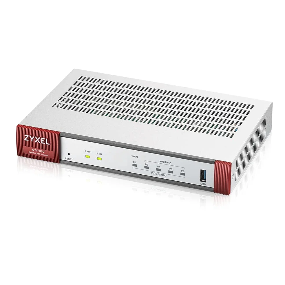 ZYXEL - FIREWALL AND SECURITY ATP 10/100/1000 Version 2 1WAN 4LAN/DMZ Ports 1USB with 1 YR BU