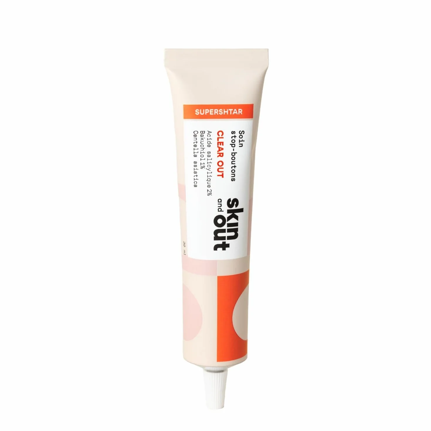 Skin & Out Soin Boutons Traitement ciblé Acide Salicylique 1% Bakuchiol 99% Naturel