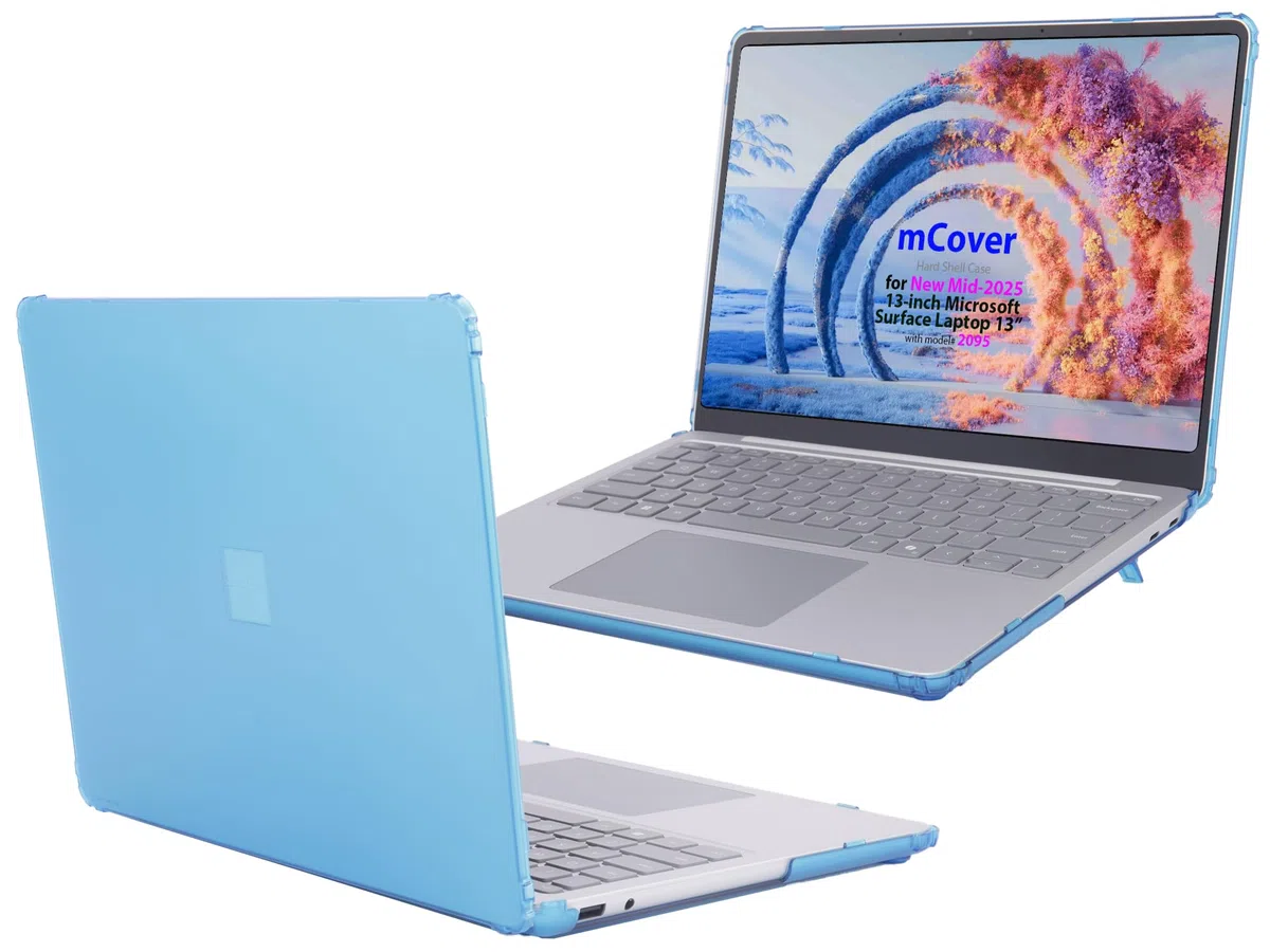 mCover Étui uniquement compatible avec Microsoft Surface Laptop 13 Windows 2025+ 13" (modèle # 2095) avec processeur Snapdragon et Copilot+ (ne convient pas aux autres ordinateurs portables Surface