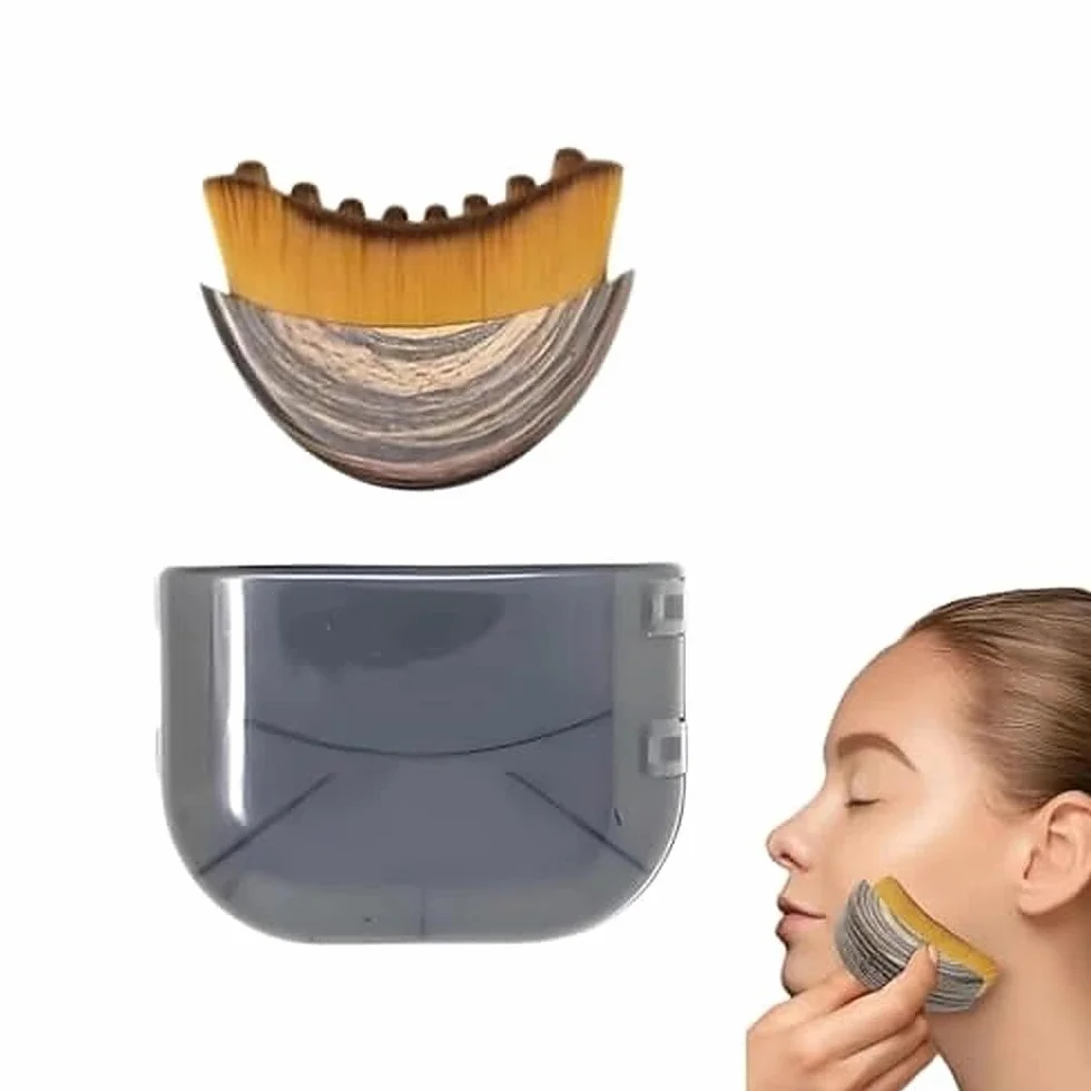 Brosse lymphatique portable Masseur drainage visage corps contour mâchoire soulagement fatigue brossage sec étui transport