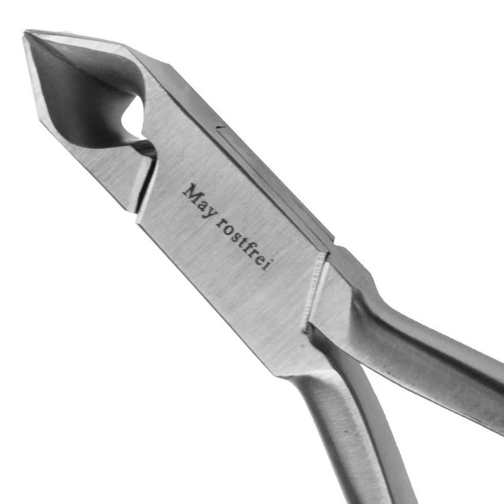 Pince à ongles inox 22 mm Surface de coupe avec capuchon de protection en cuir