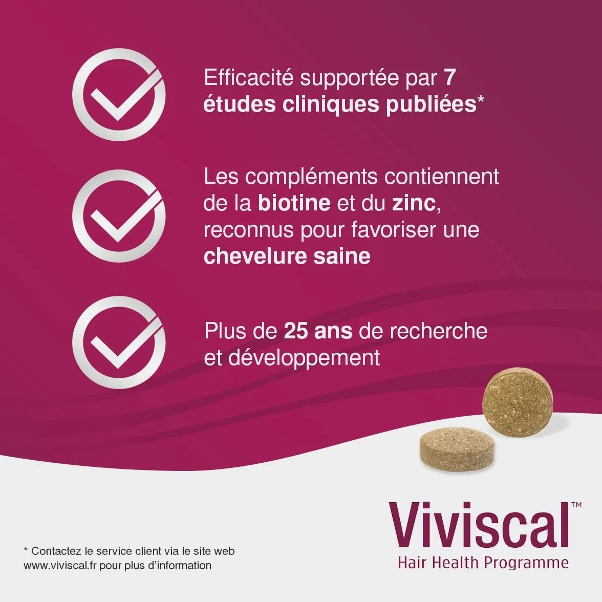 Viviscal Compléments Alimentaires pour Cheveux, Favorise la Pousse, 60 Gélules