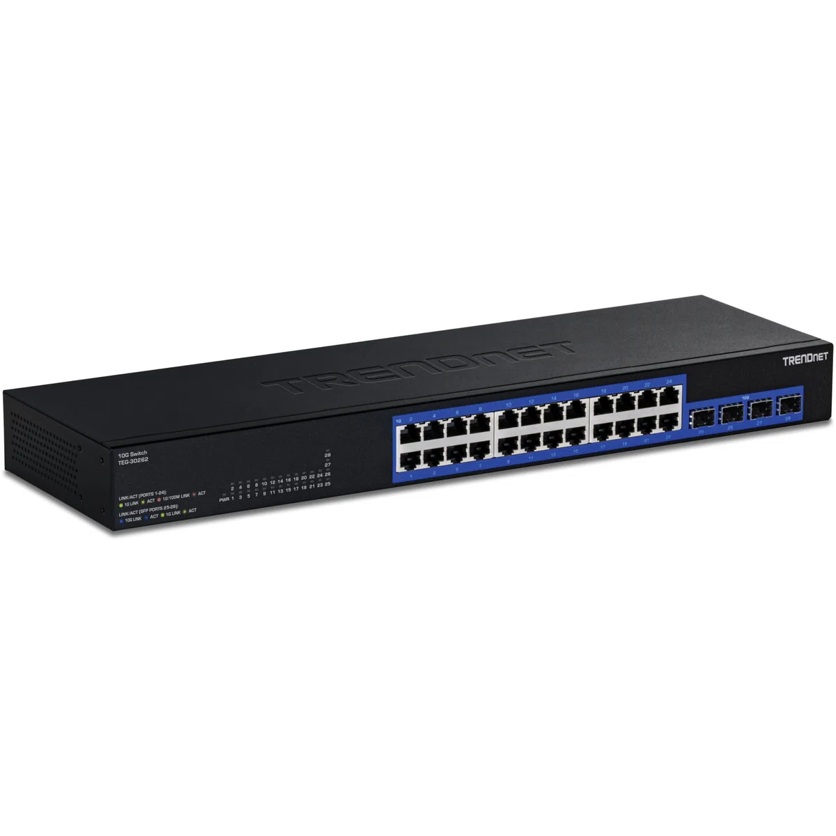 TRENDnet 24-Port GIGABIT Switch with 2X10G SFP+ Slots