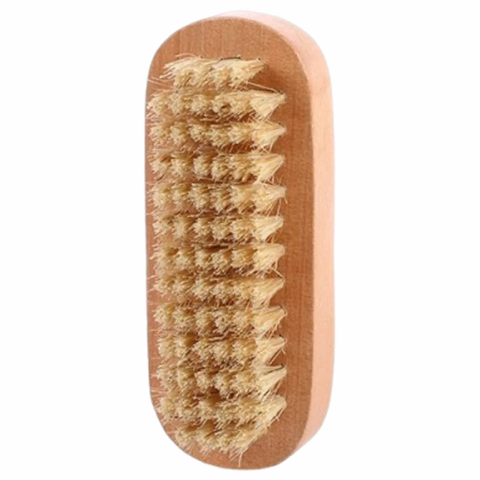 Brosse à ongles en bois double face réutilisable pour nettoyer mains et pieds