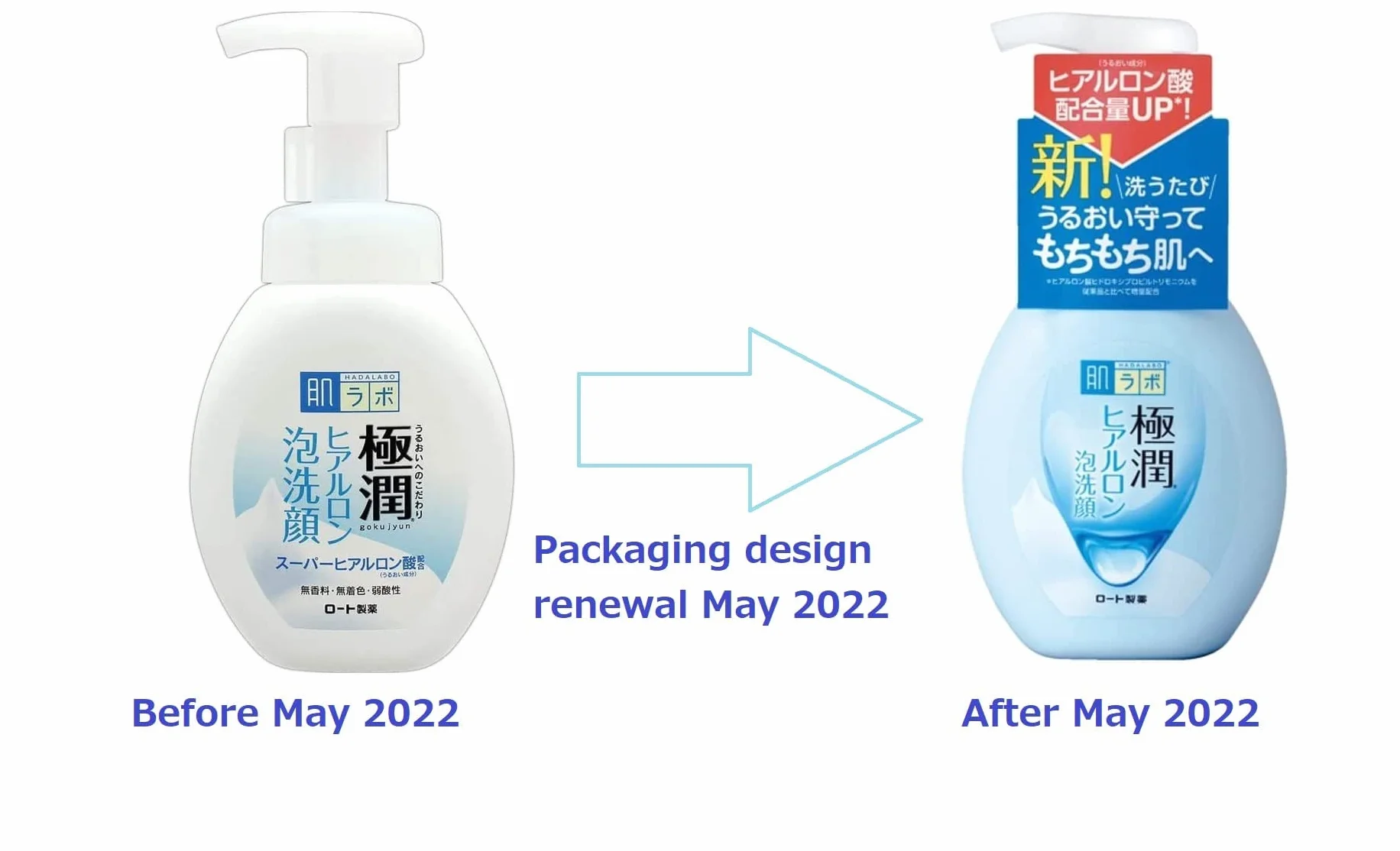 Hada Labo Rohto Gokujyn Hyaluronic Acid Cleansing Foam 160ml