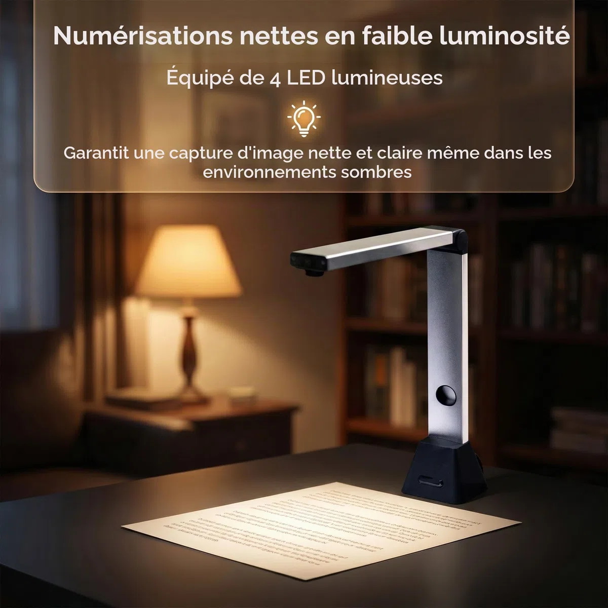13MP Scanner de Documents Intelligent: