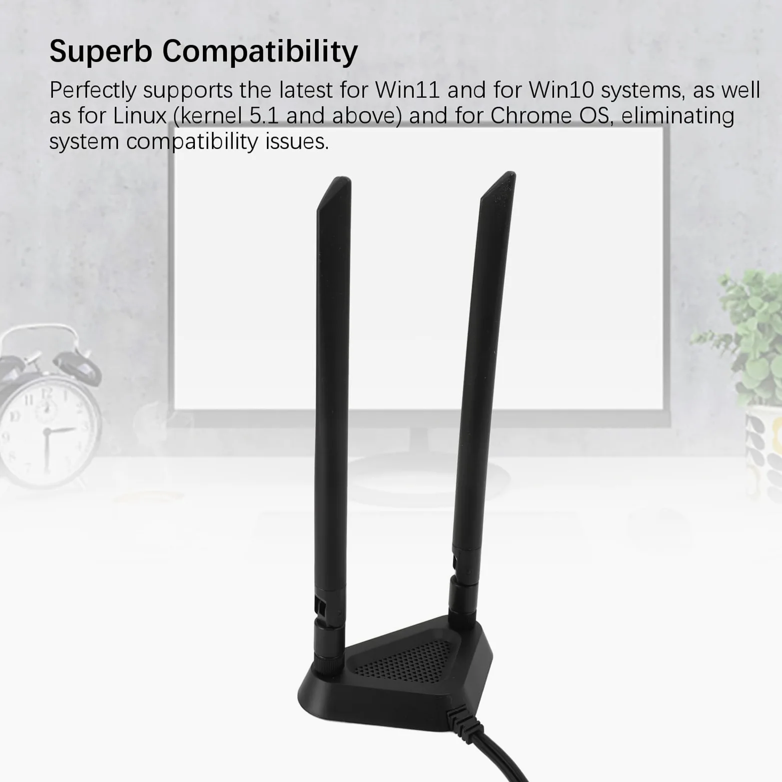 Zunate Carte WiFi PCI Ex1 pour PC de Bureau, Adaptateur Réseau Fil BE200NGW 8774Mbps WiFi 7 Bluetooth 5.4, Adaptateur Réseau PCI Express avec Antenne 8DB, Prend en Charge 2,4G/5G/6G, MU-MIMO et