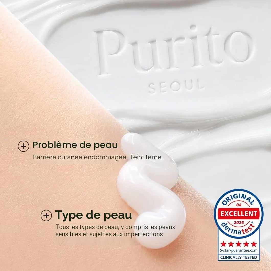 PURITO Mighty Bamboo Panthenol Cream 3.38 fl oz Post-Acne Moisturizer Silicone-Free Non-Comedogenic Vegan Korean Skincare