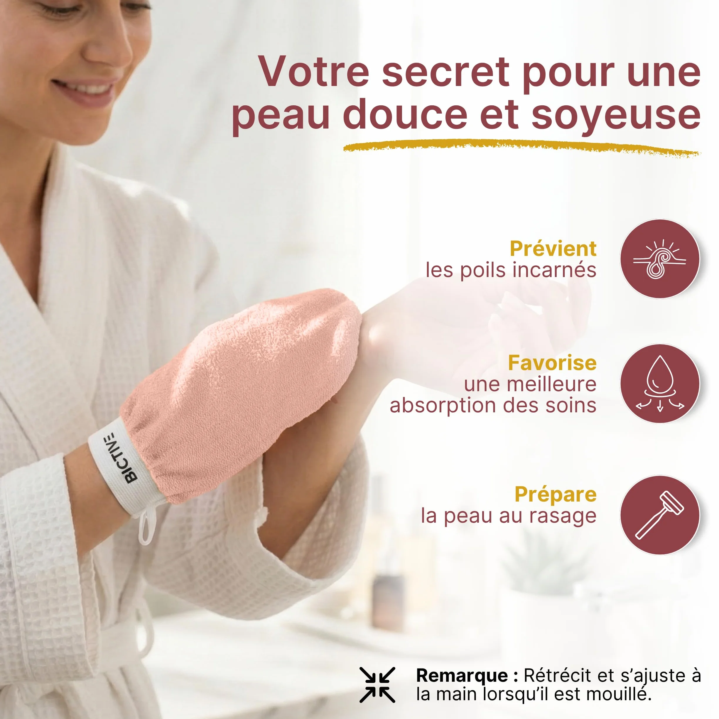 Gants Exfoliants Corps Kessa Fibres Végétales Gommage Douche Hammam 2 Unités