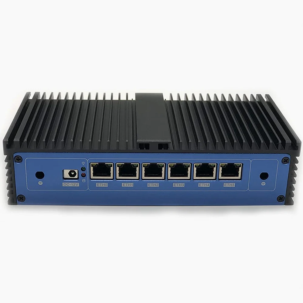 Pentium 4405U/4415U Firewall Micro Appliance, Mini PC, Nano PC, Router PC(4G 128G) with 6 RJ45, AES-NI,HDMI USB3.0 COM,Compatible for Pfsense Openwrt OPNsense