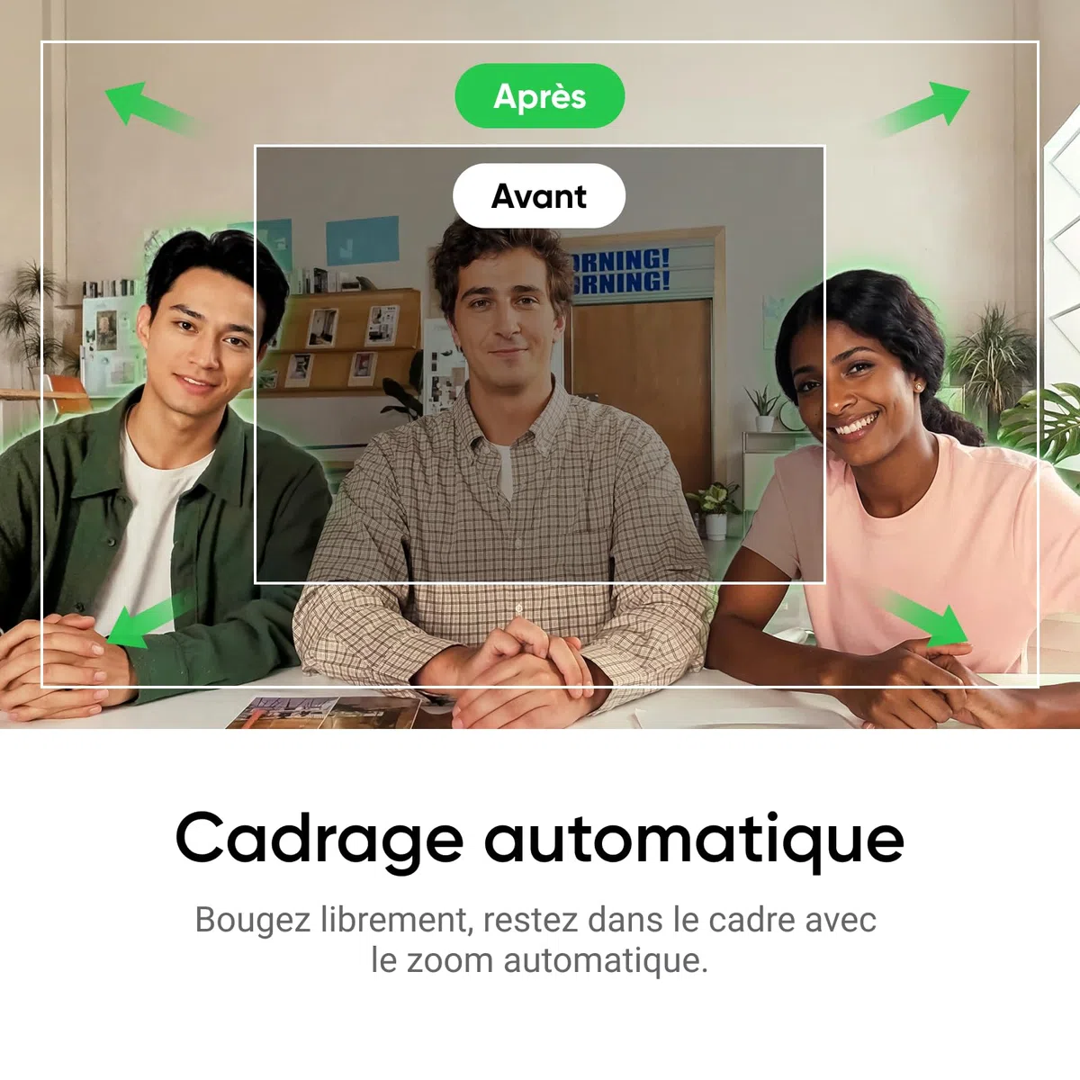 Insta360 Link 2C Noir Graphite, Webcam 4K PC Mac, Cadrage Auto, capteur 1/2", Micro à réduction de Bruit par l'IA, contrôle gestuel, pour Le Streaming, Pack Standard