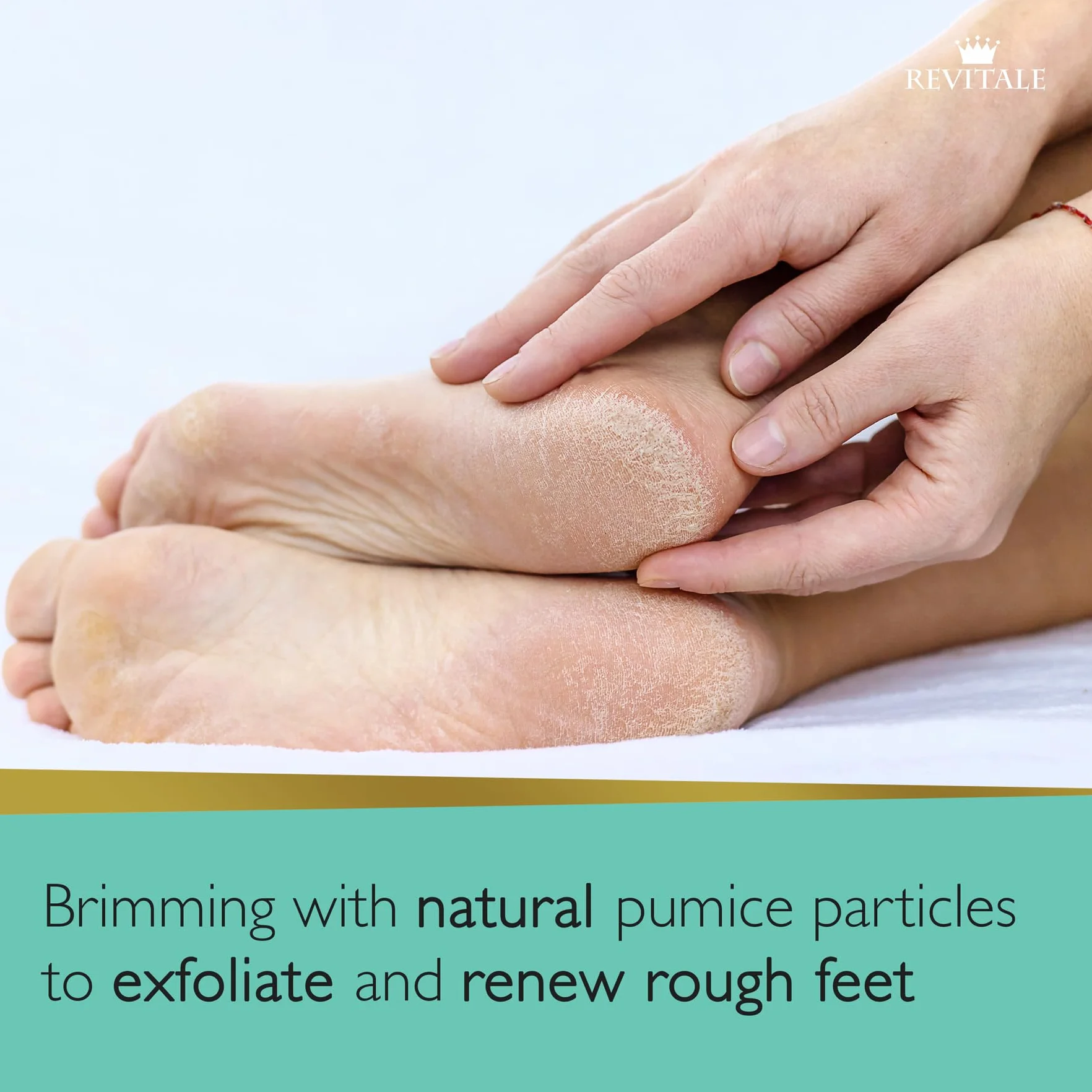 Revitale Savon Exfoliant Avancé Pieds Menthe Poivrée Pierre Ponce Barre Exfoliante Revitalisante